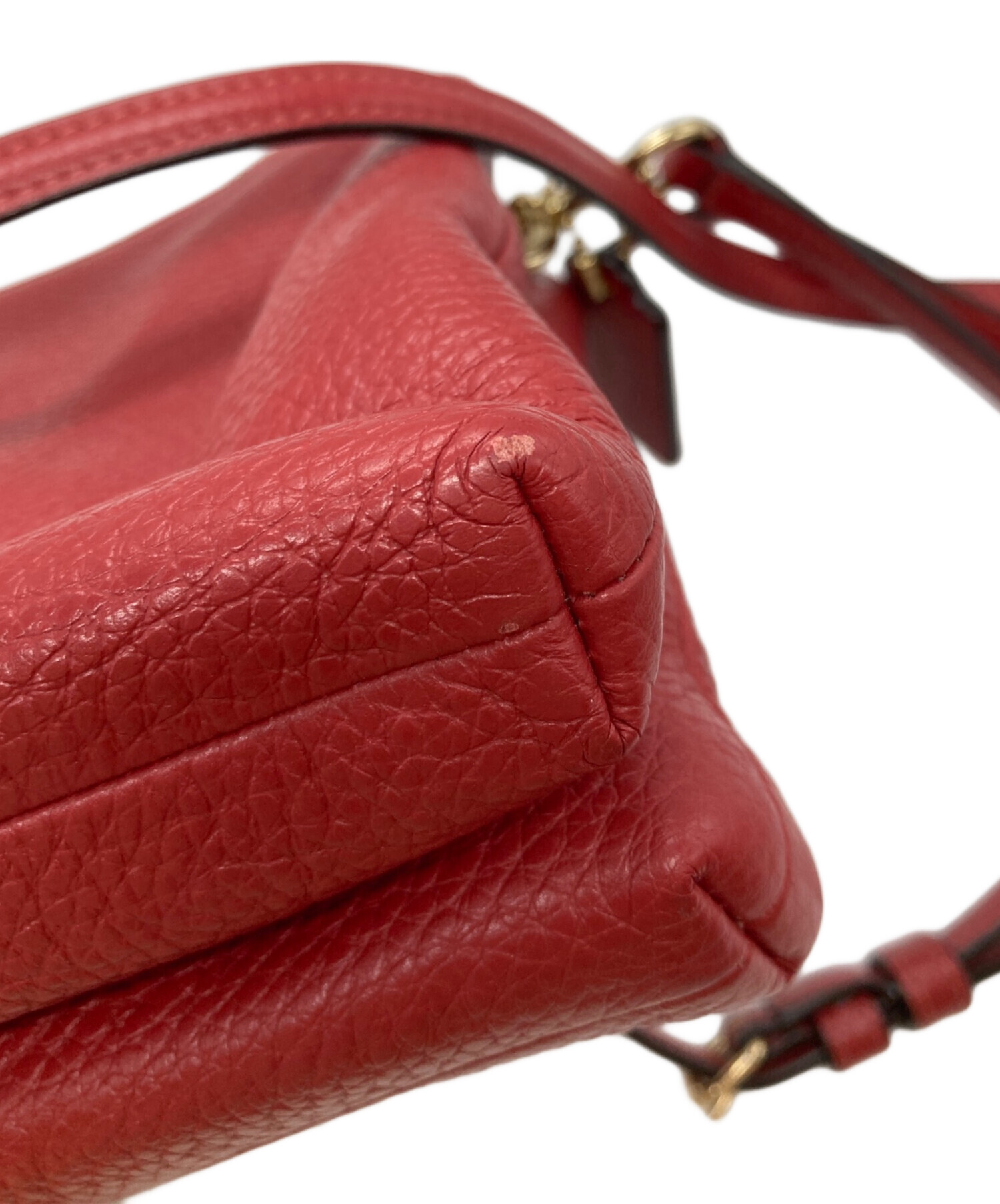 【なつさん専用】COACHコーチ F34265 レザーショルダーバッグ レッド 中古・古着通販】COACH (コーチ) レザーショルダーバッグ｜ブランド