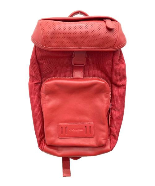 y*o様 コーチ　ボディバック　未使用品 中古・古着通販】COACH (コーチ) レザーボディバッグ レッド｜ブランド