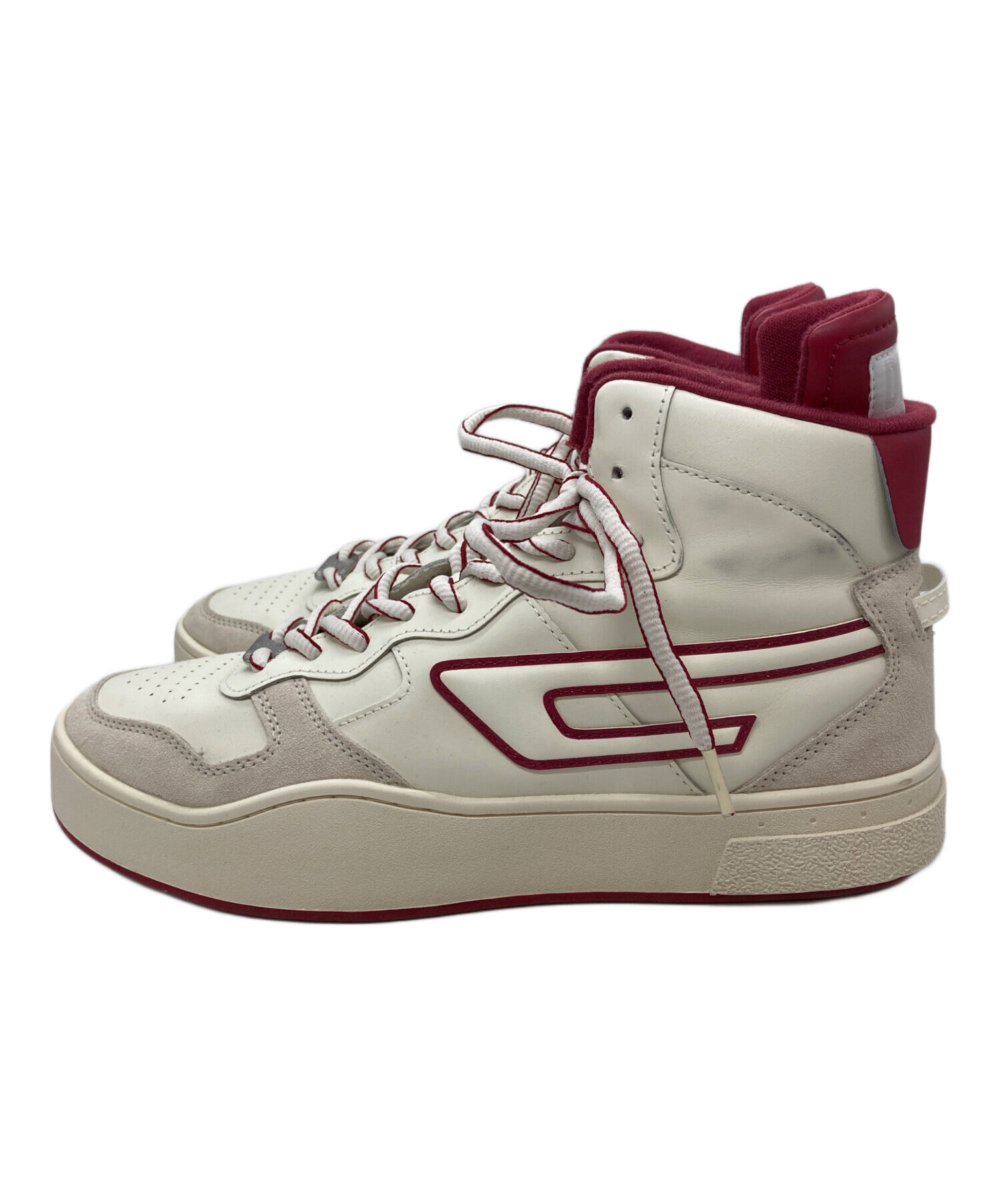 中古・古着通販】DIESEL (ディーゼル) S-UKIYO MID X ホワイト×レッド