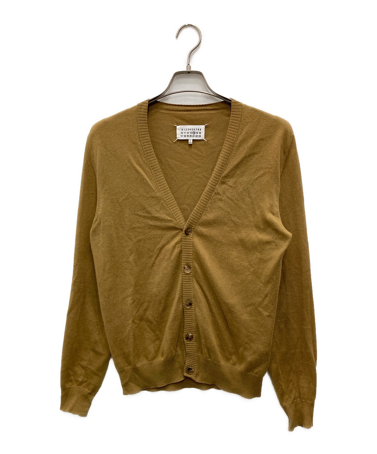 margiela　マルジェラ 10 チルデン　ニット　カーディガン　キャメル混 中古・古着通販】Maison Margiela (メゾンマルジェラ) エルボーパッチV