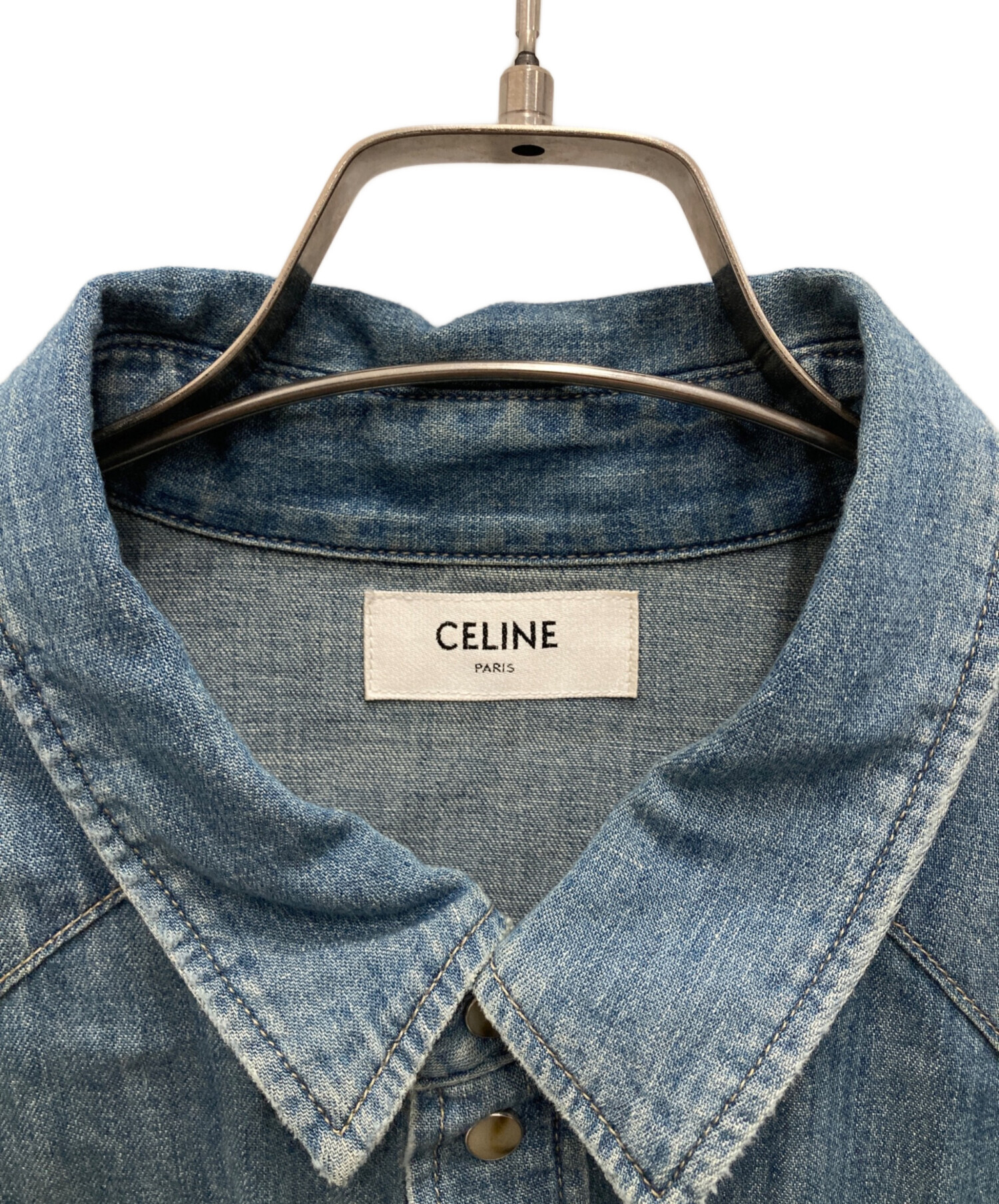 中古・古着通販】CELINE (セリーヌ) デニムウエスタンシャツ