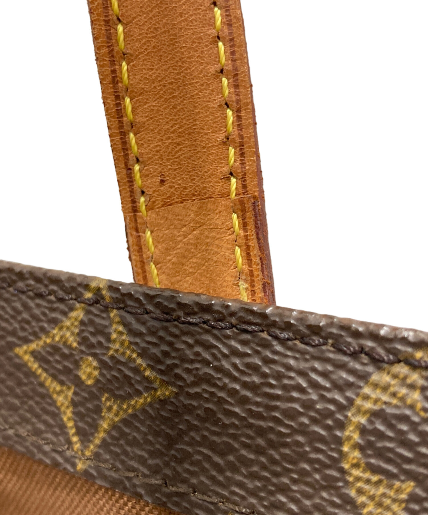 Louis Vuitton トートバッグ ブラウン/オレンジ 中古・古着通販】LOUIS VUITTON (ルイ ヴィトン) トートバッグ