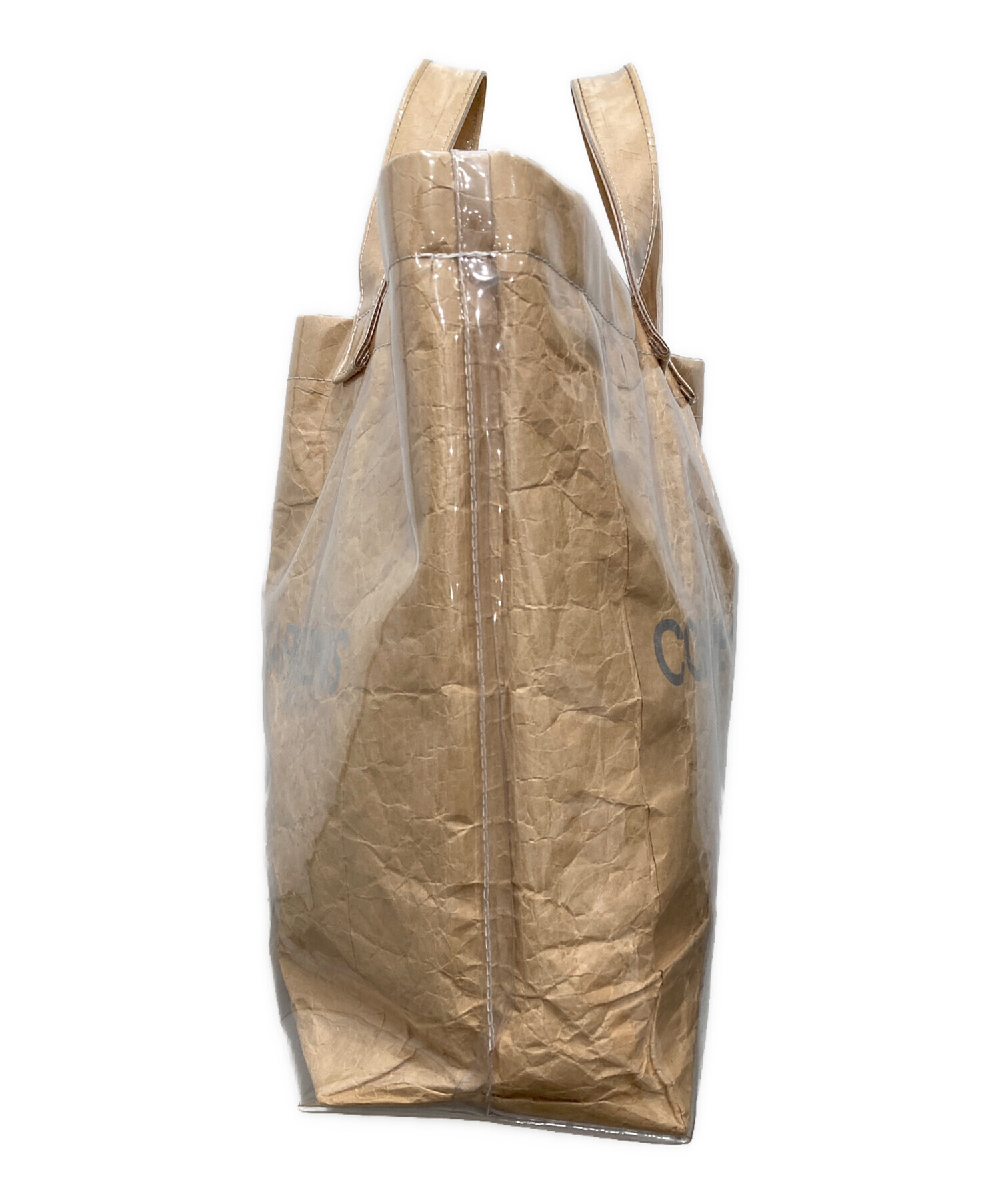 COMME des GARÇONS エコバッグ ベージュ 中古・古着通販】COMME des GARCONS (コムデギャルソン) PVCぺーパー