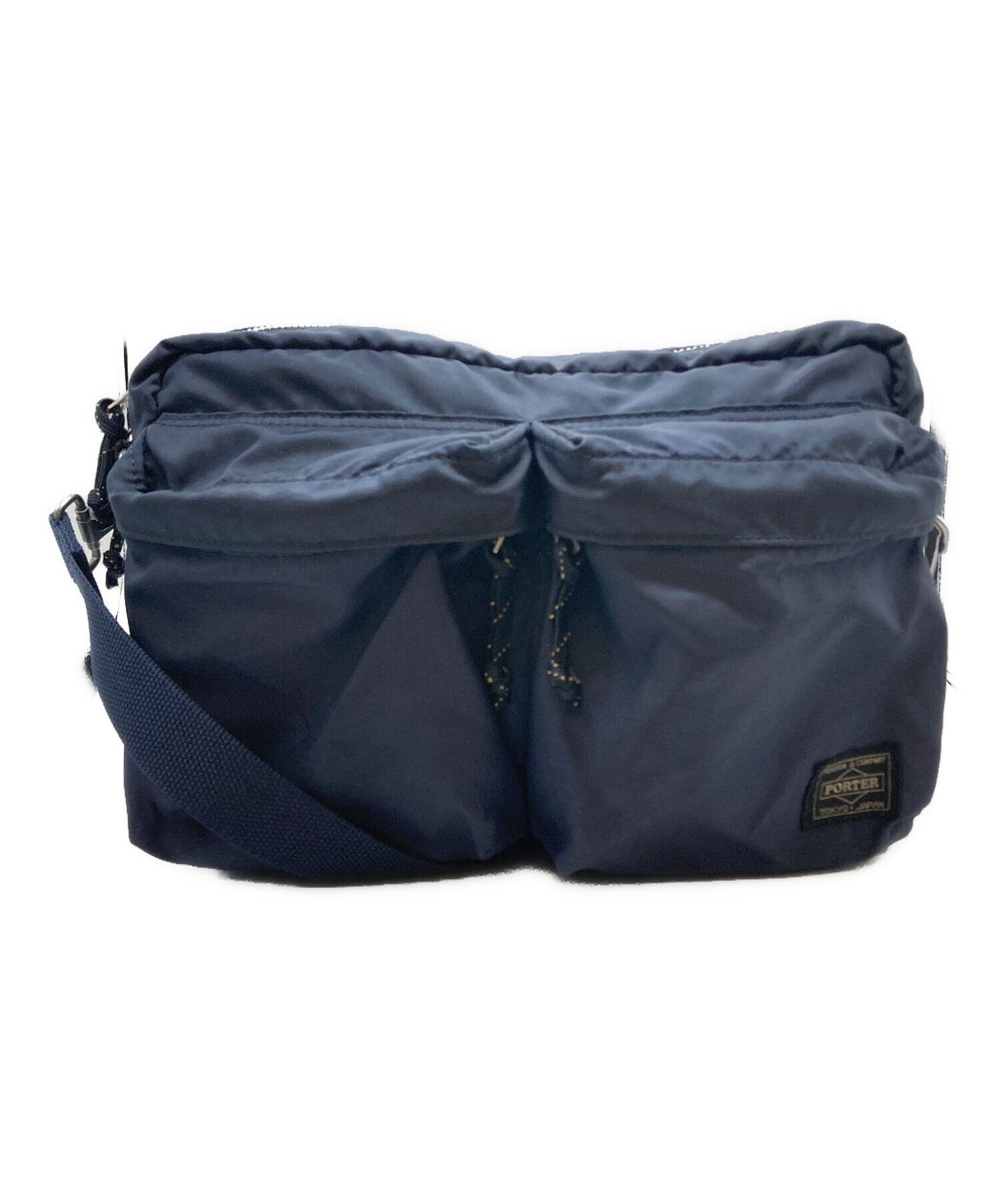 【未使用】ポーター　フォース　ネイビー【値段交渉可能】 中古・古着通販】PORTER (ポーター) SHOULDER BAG(S) ネイビー