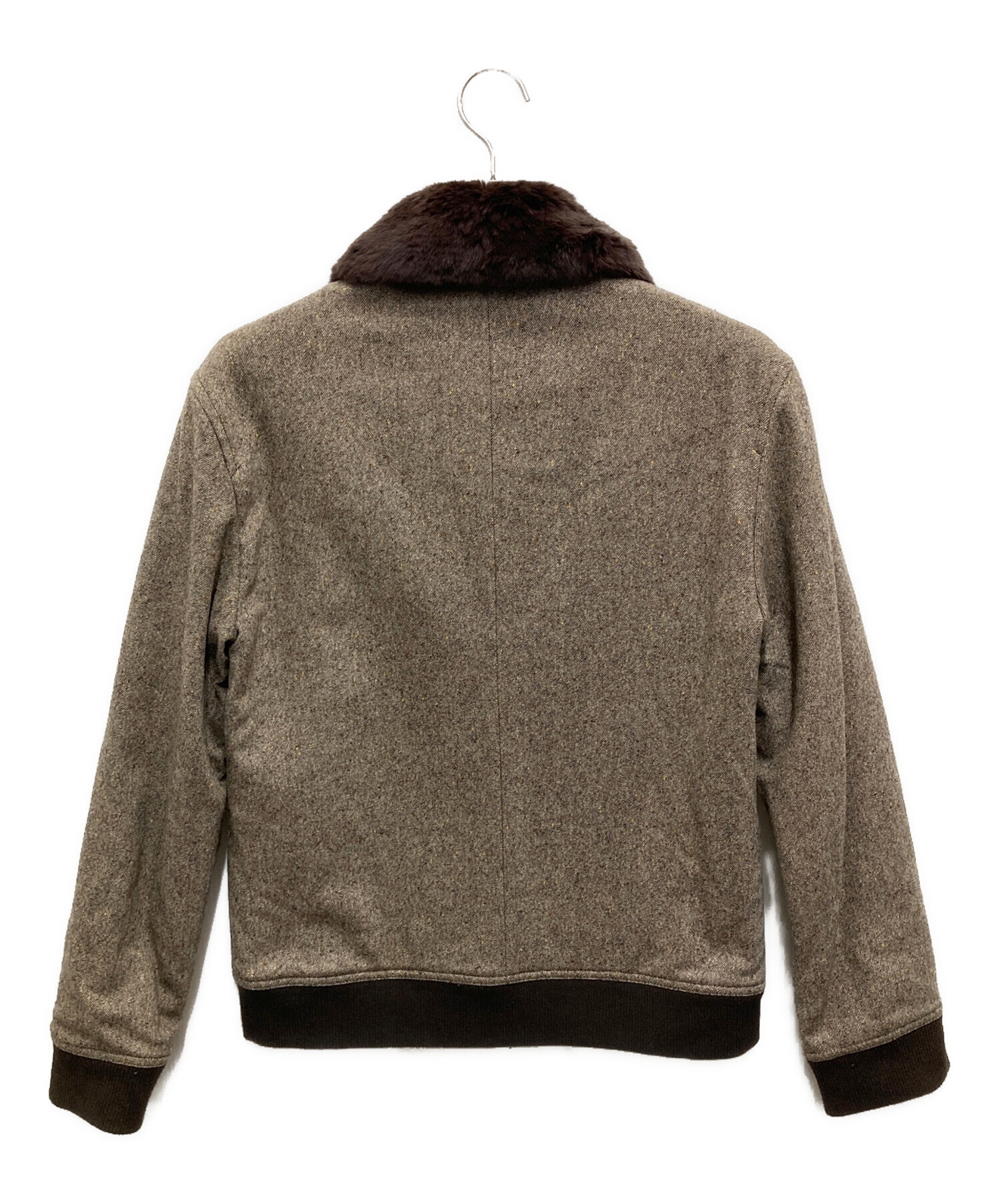 【絶版】BURBERRY BLACK LABEL ボア フライトジャケット L 中古・古着通販】BURBERRY BLACK LABEL (バーバリーブラックレーベル