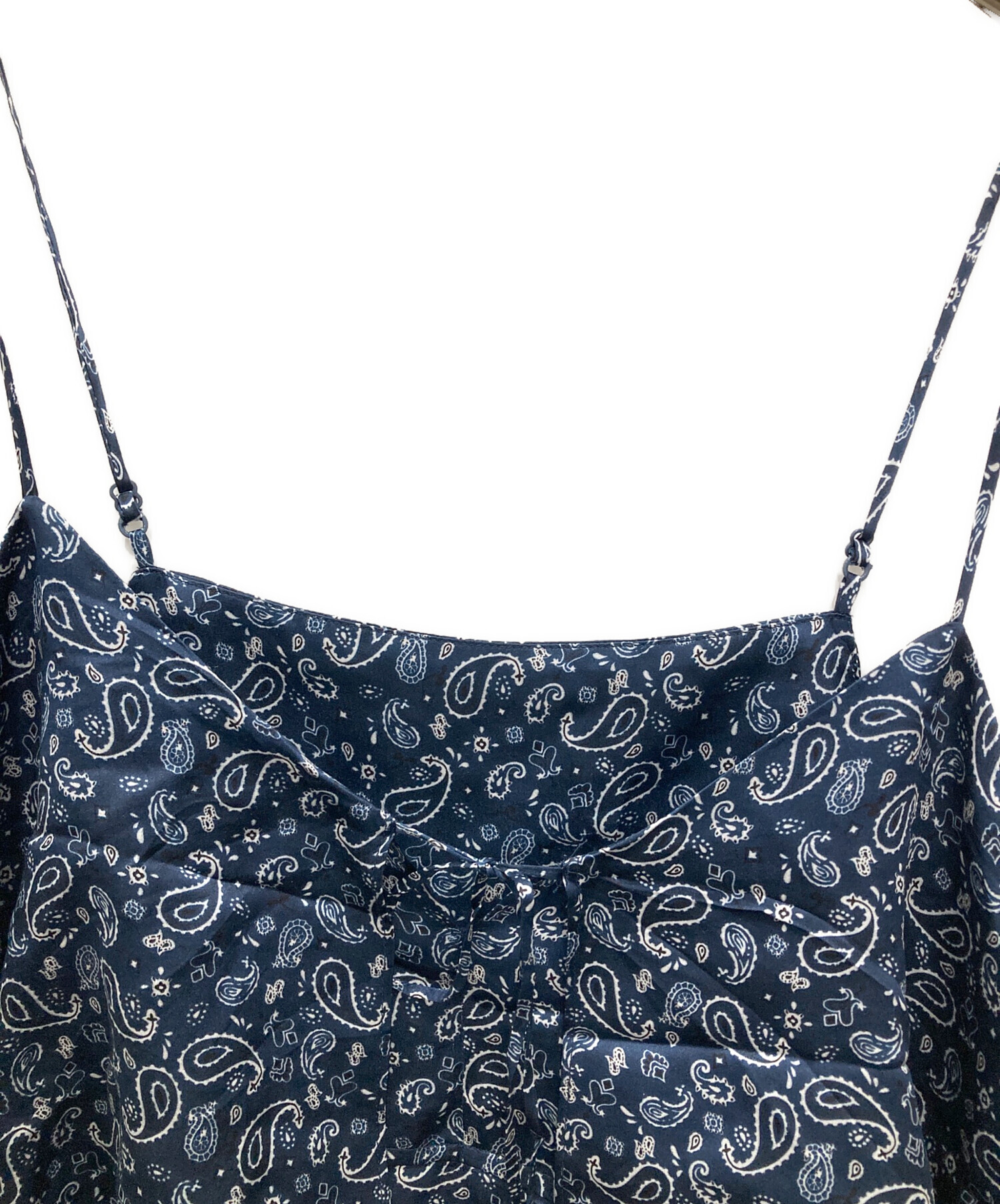 中古・古着通販】TICCA (ティッカ) シルクビスチェ ネイビー サイズ:F