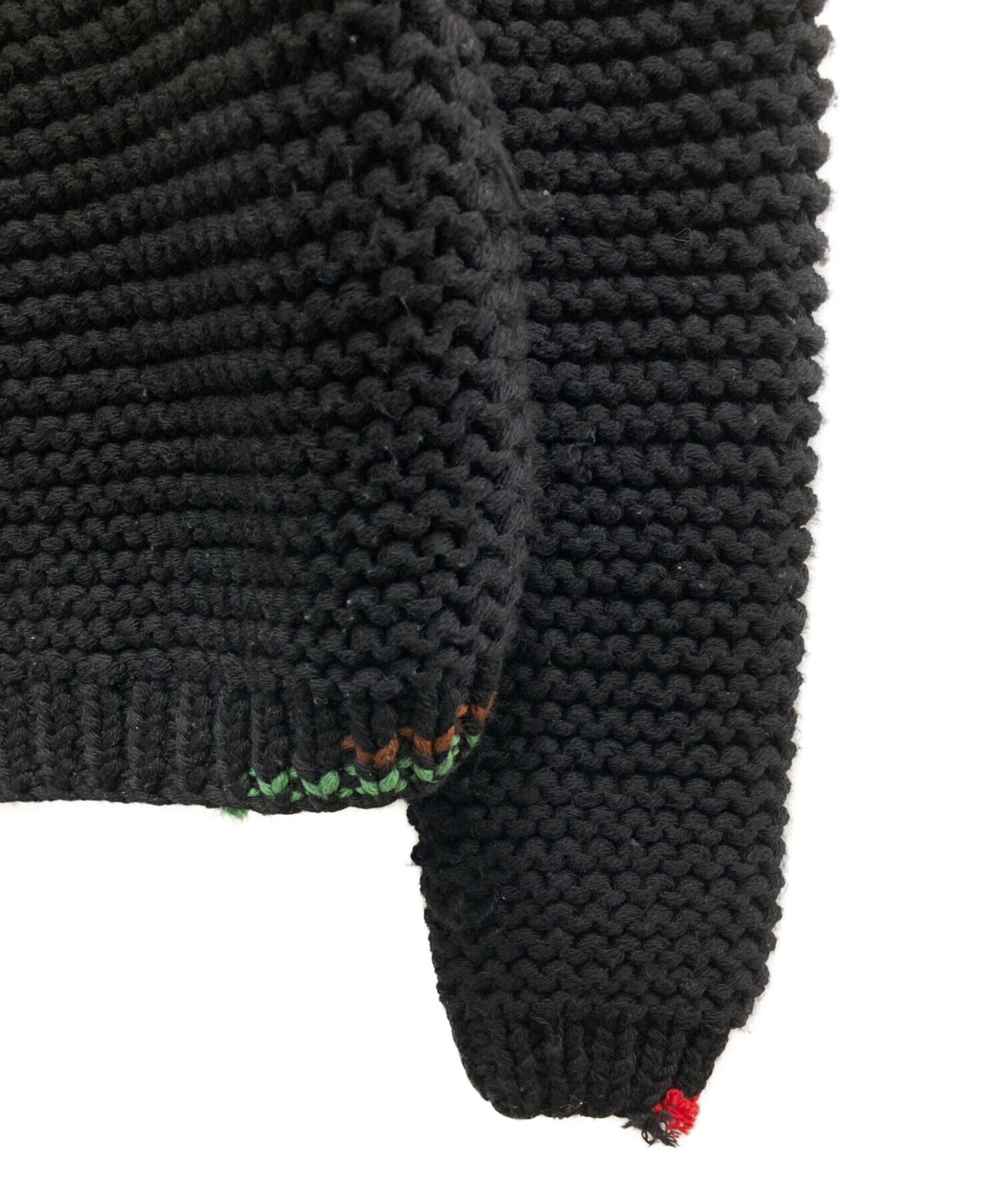 中古・古着通販】PRADA (プラダ) ハンドメイドセーター ブラック