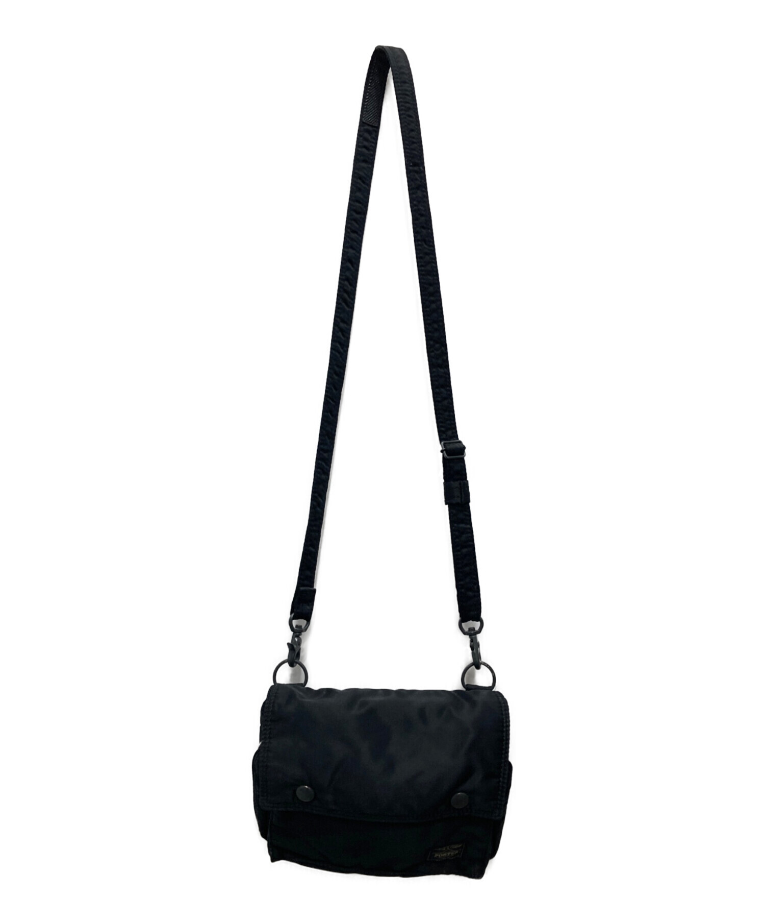 中古・古着通販】PORTER (ポーター) ミニショルダーバッグ ブラック 