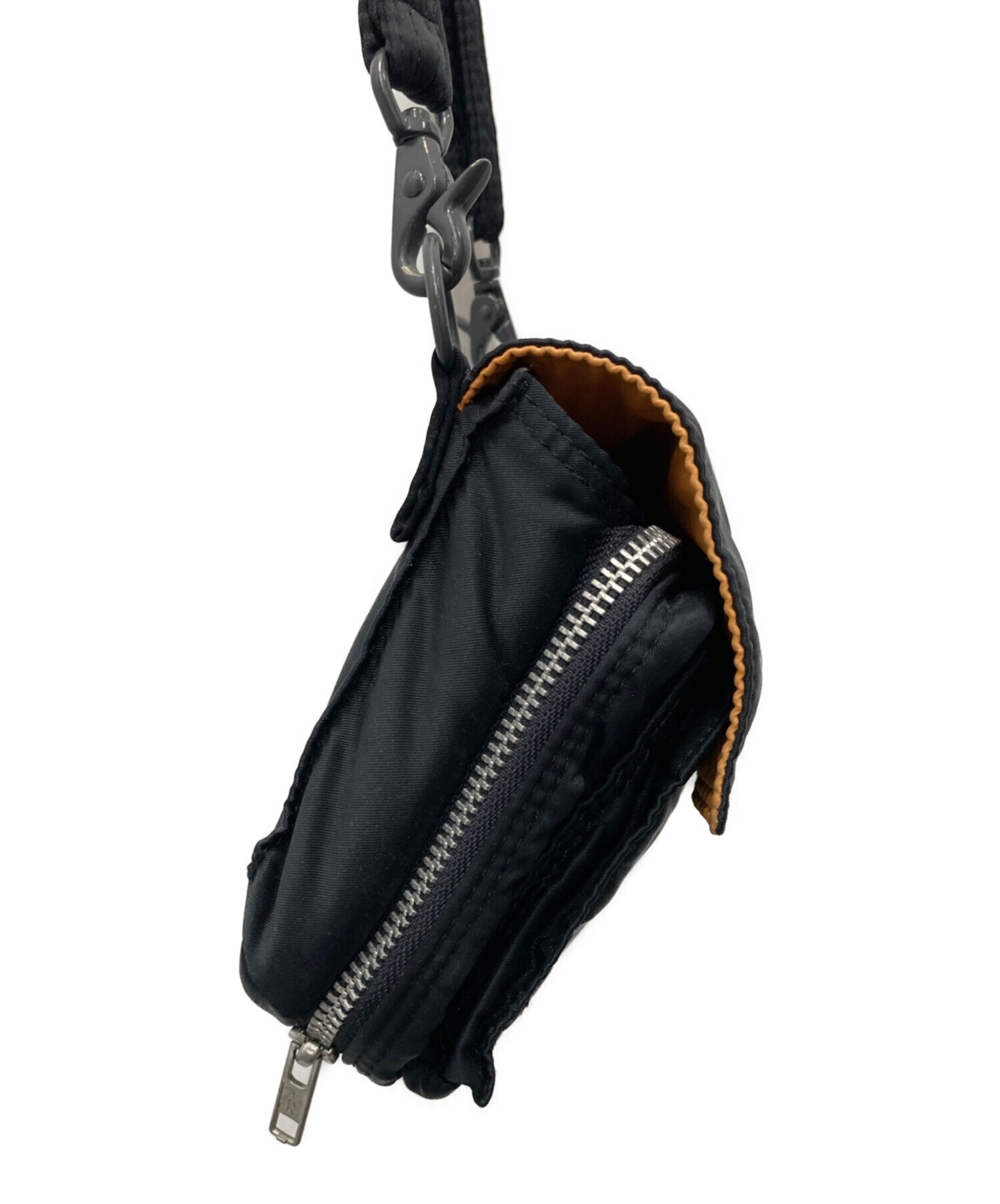 中古・古着通販】PORTER (ポーター) ミニショルダーバッグ ブラック 