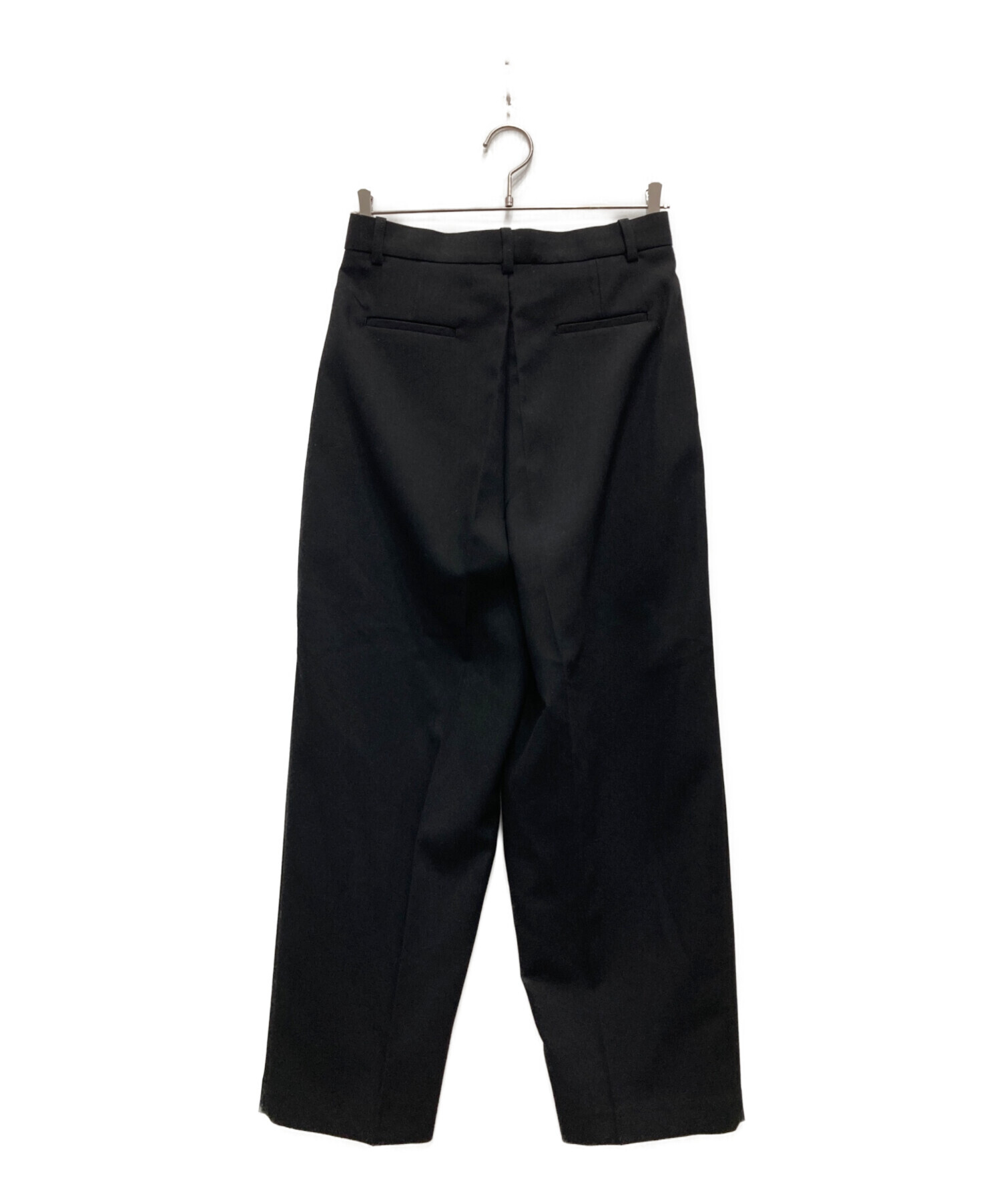 中古・古着通販】OHOTORO (オオトロ) タックワイドパンツ ブラック