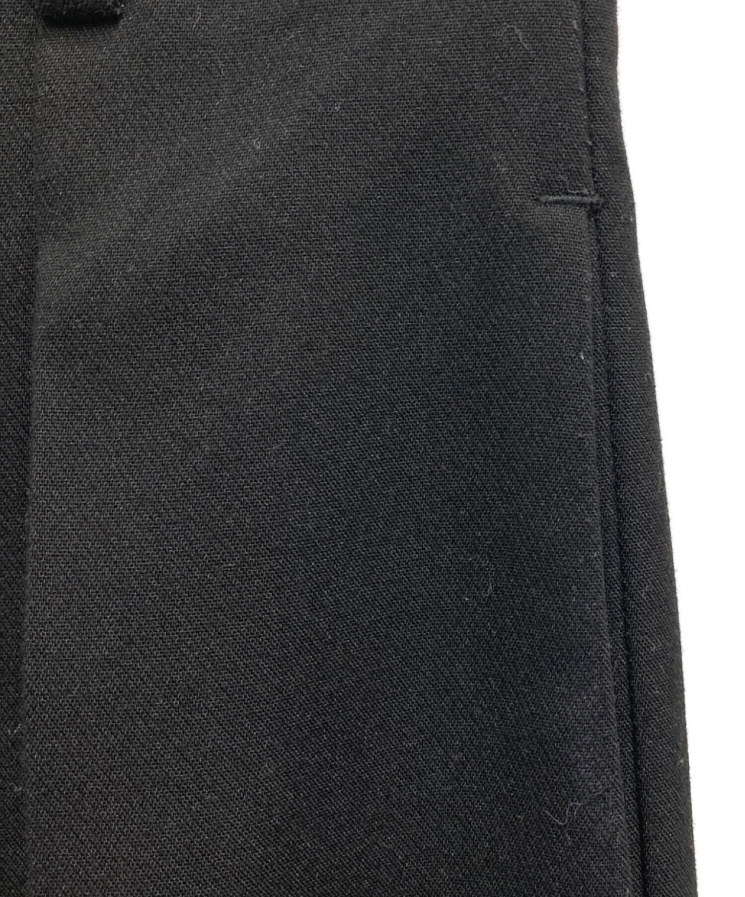 中古・古着通販】OHOTORO (オオトロ) タックワイドパンツ ブラック