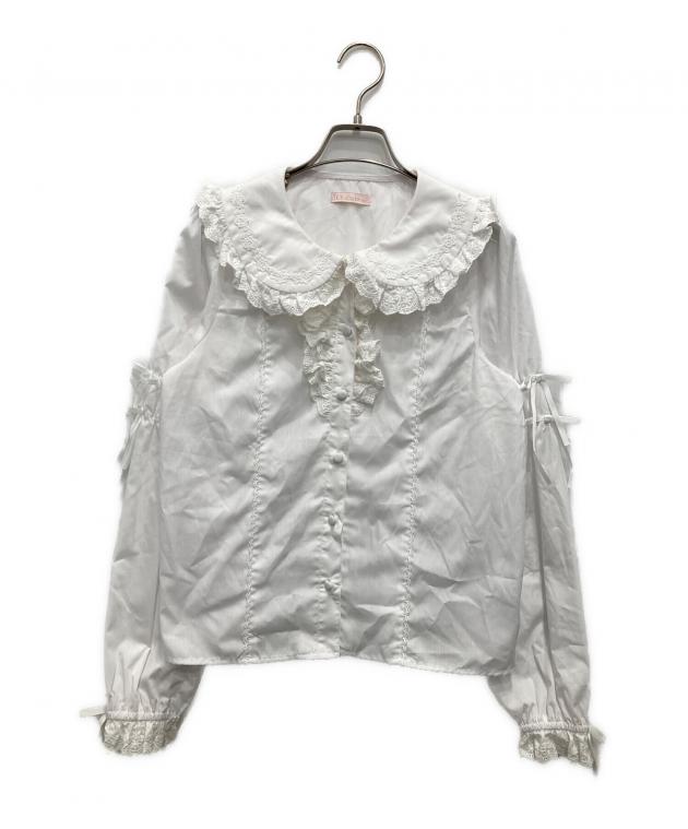 中古・古着通販】Chalmiere (シャルミエール) コットンレース丸襟 