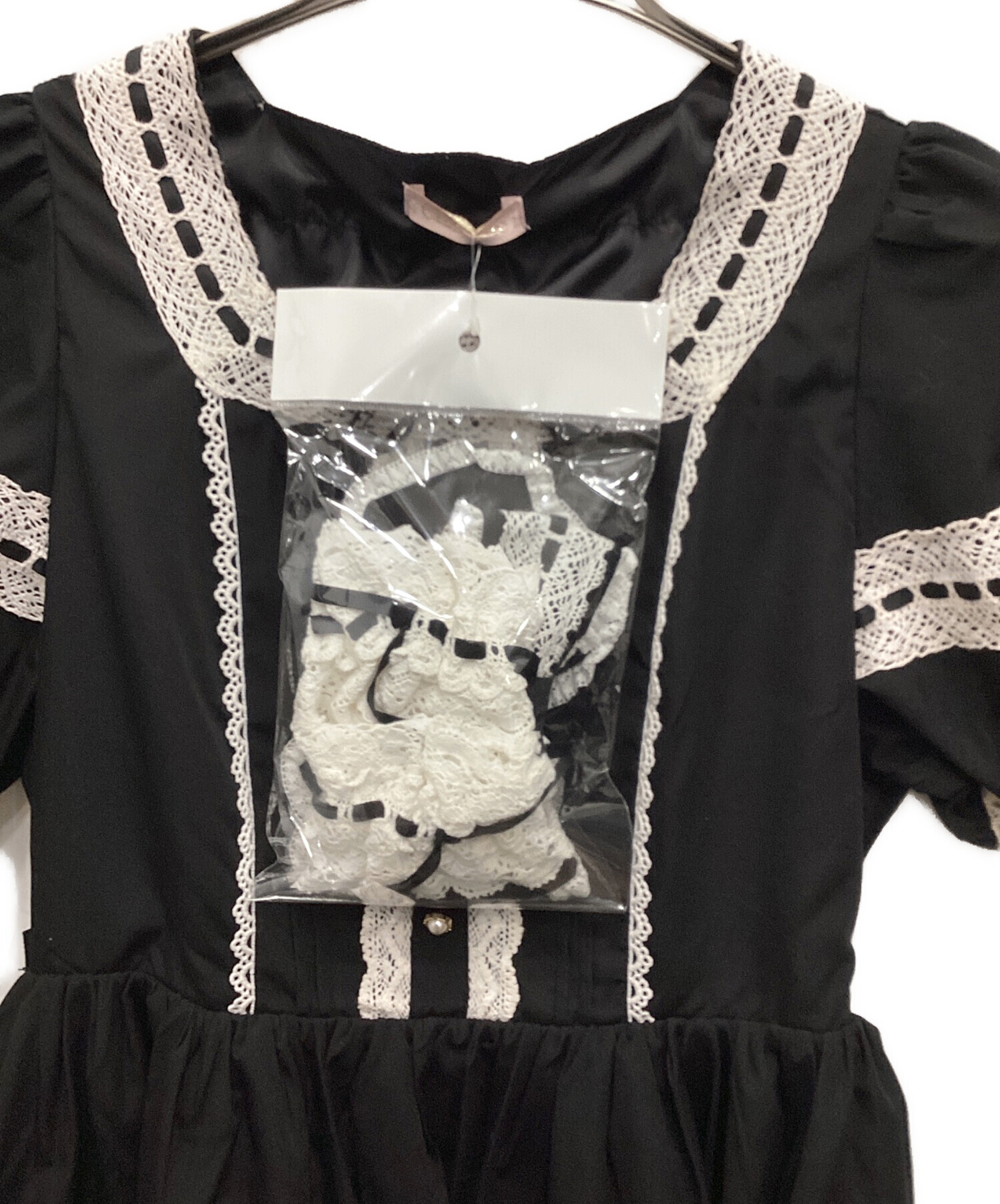 Chalmiere シャルミエール　はしごレースワンピース 中古・古着通販】Chalmiere (シャルミエール) はしごレースワンピース