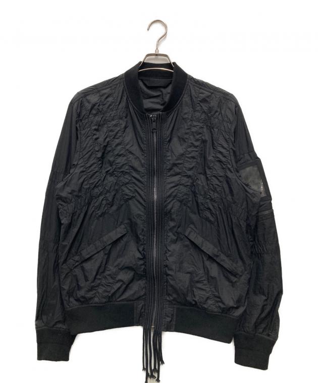 DIESEL ブラックフライトジャケット 中古・古着通販】DIESEL (ディーゼル) J-OLIVE JACKET/ナイロン
