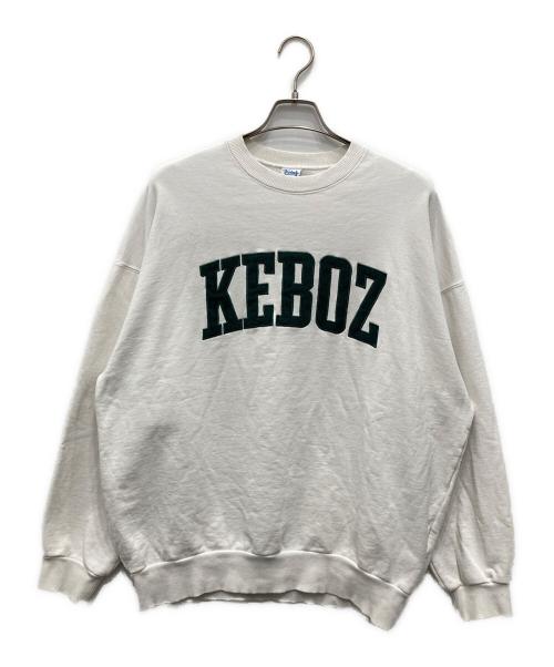 中古・古着通販】KEBOZ (ケボズ) クルーネックスウェット ホワイト