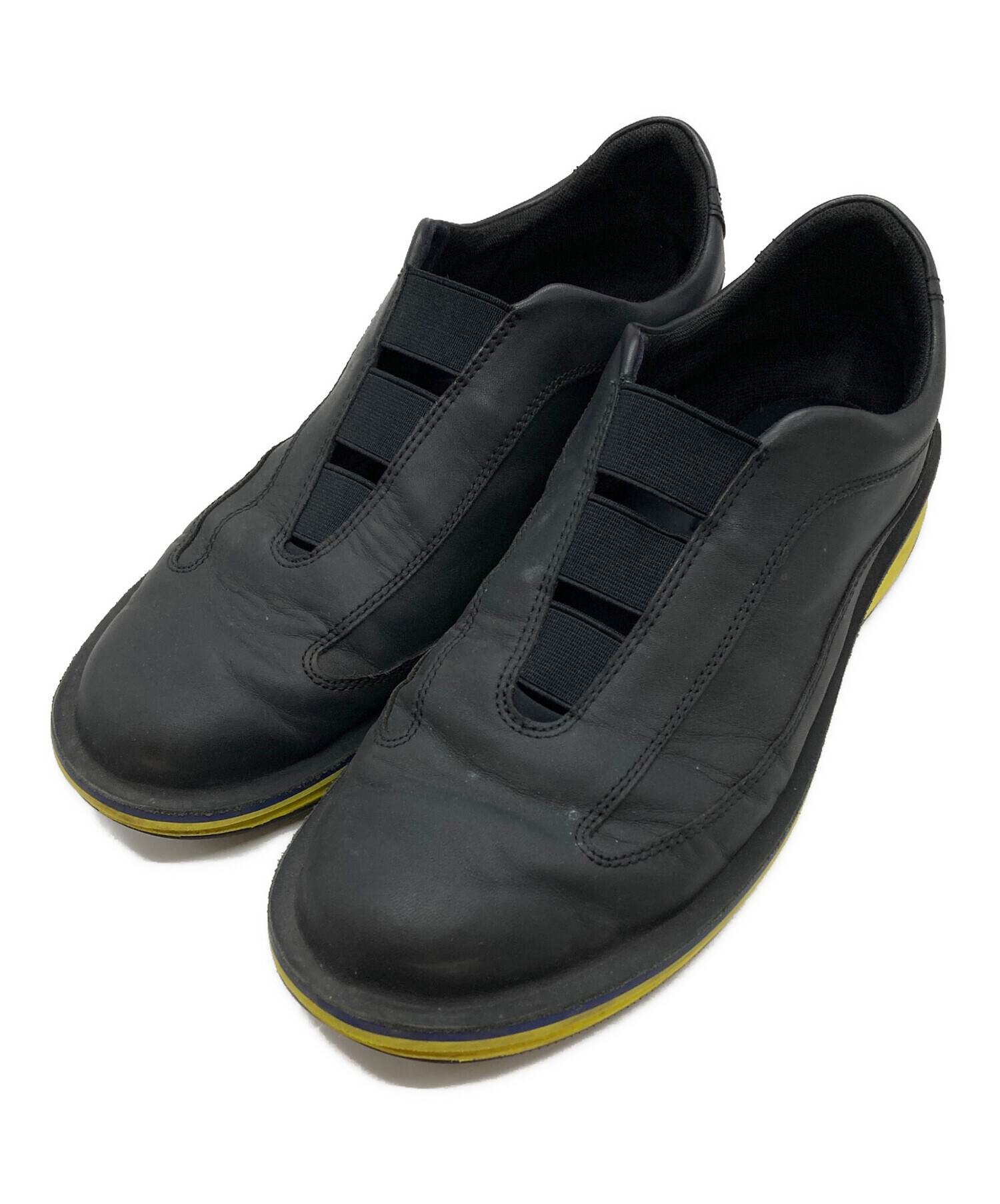【中古】CAMPER カンペール レザー スニーカー ブラック 中古・古着通販】CAMPER (カンペール) レザースニーカー ブラック