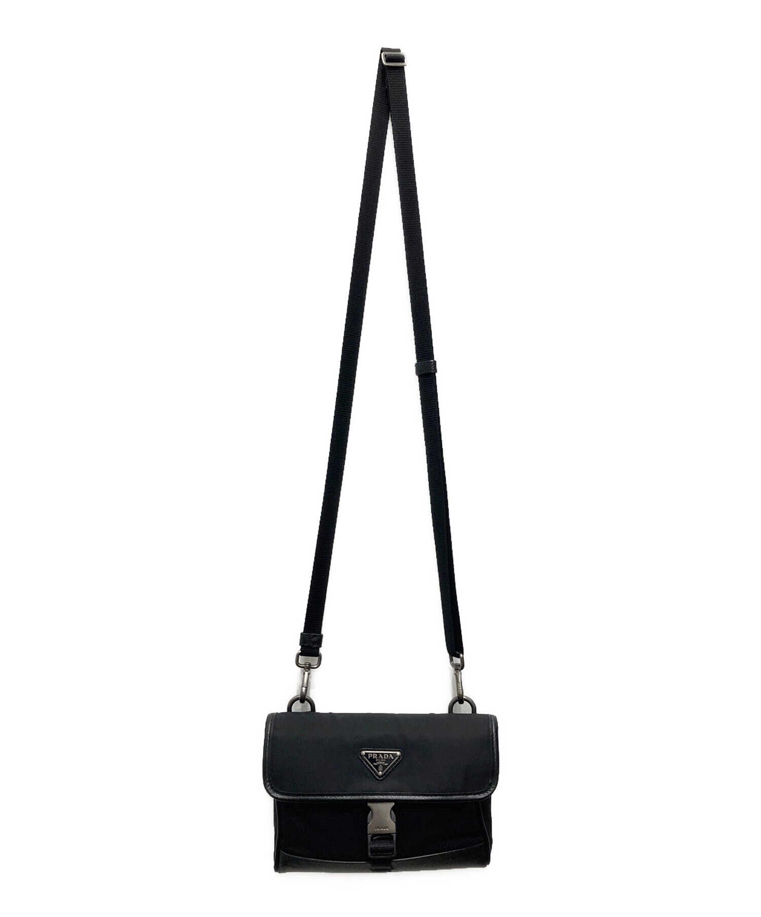 中古・古着通販】PRADA (プラダ) RE-NYLONショルダーバッグ ブラック