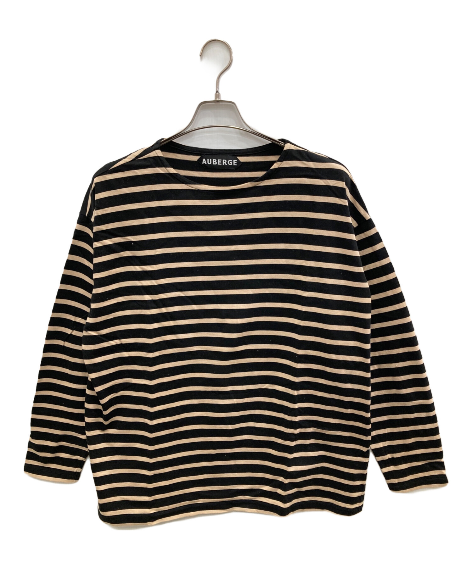 8,000円まで値下げ可　auberge coco 44 中古・古着通販】AUBERGE (オーベルジュ) ボーダーカットソー ブラック