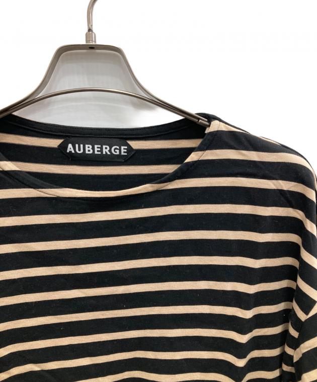 中古・古着通販】AUBERGE (オーベルジュ) ボーダーカットソー ブラック