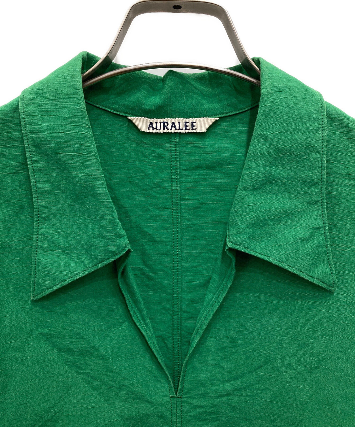 タグ付き✨23SS オーラリー Linen Half Sleeve Shirt レディースファッション 未使用タグ付き 23SS AURALEE HIG LINEN