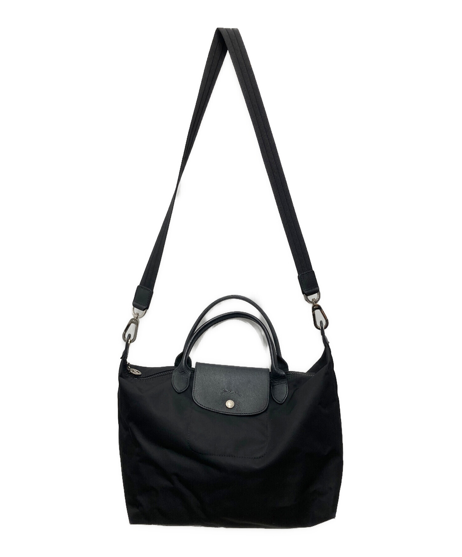 LONGCHAMPロンシャン　ルプリアージュネオ　2wayバッグ　黒ブラック 中古・古着通販】LONGCHAMP (ロンシャン) ルプリアージュネオ 2WAY