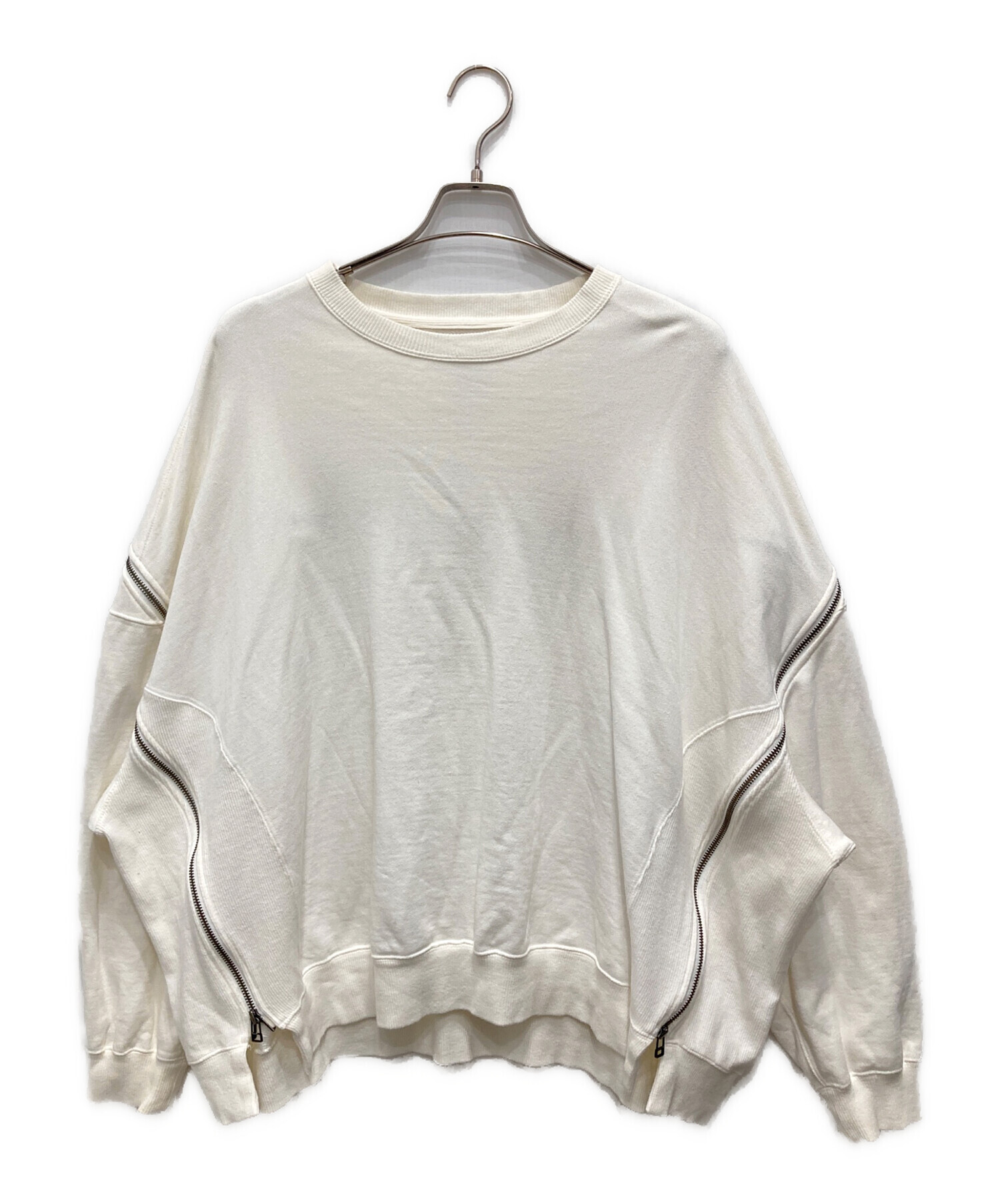 中古・古着通販】FACETASM (ファセッタズム) ZIPPER SWEAT ホワイト