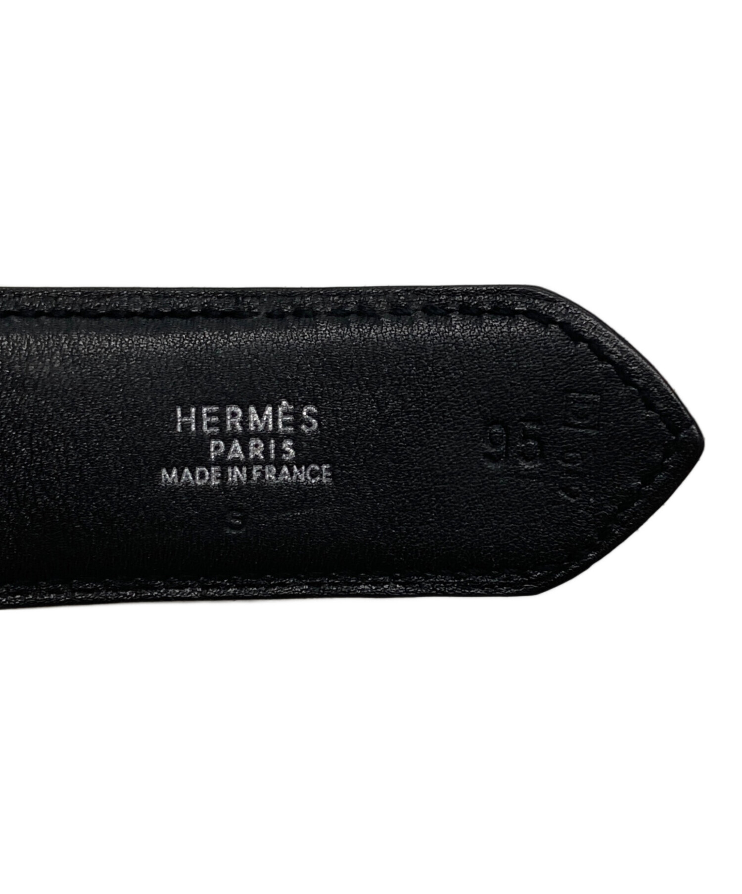 中古・古着通販】HERMES (エルメス) レザーベルト ブラック｜ブランド
