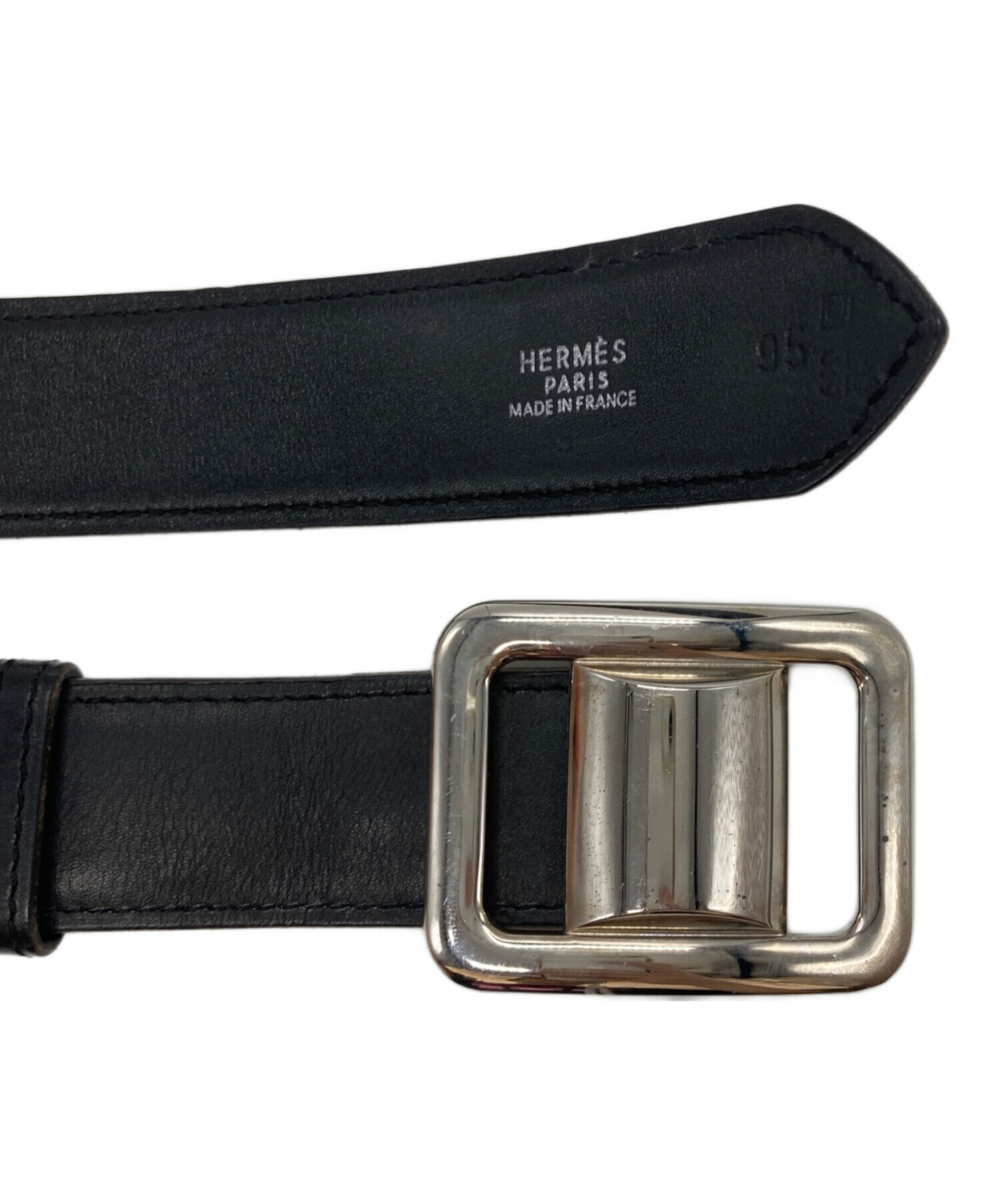 レザーベルト 32㎜ HERMES エルメス互換 替え 交換 ブラック85 中古・古着通販】HERMES (エルメス) レザーベルト ブラック｜ブランド
