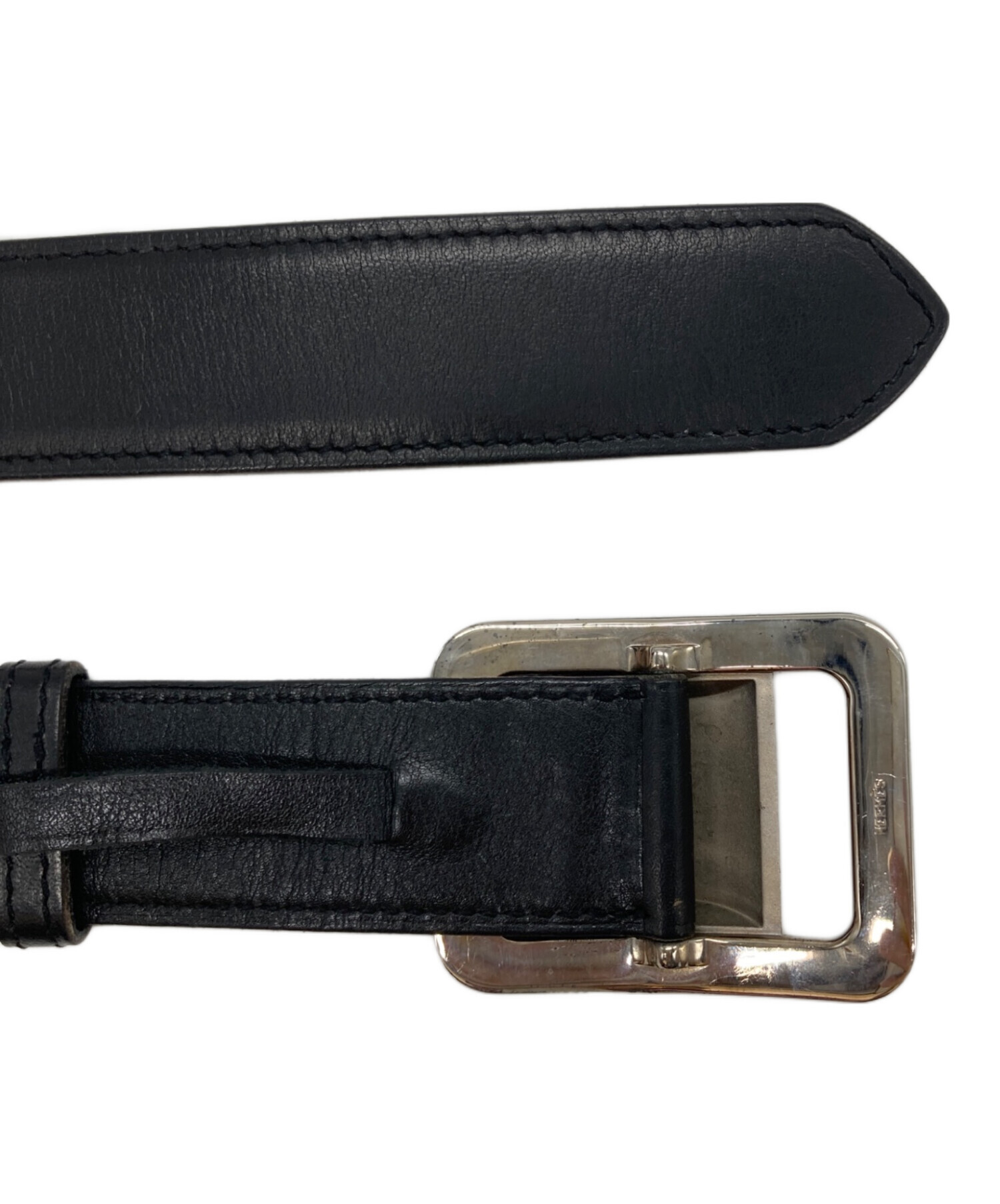 中古・古着通販】HERMES (エルメス) レザーベルト ブラック｜ブランド