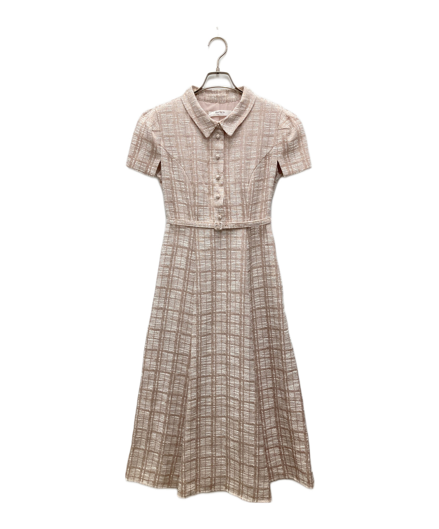 中古・古着通販】Her lip to (ハーリップトゥ) Annecy Belted Dress