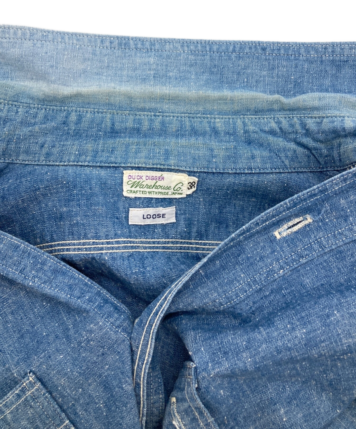 中古・古着通販】WAREHOUSE (ウエアハウス) TRIPLE STITCH WORK SHIRT