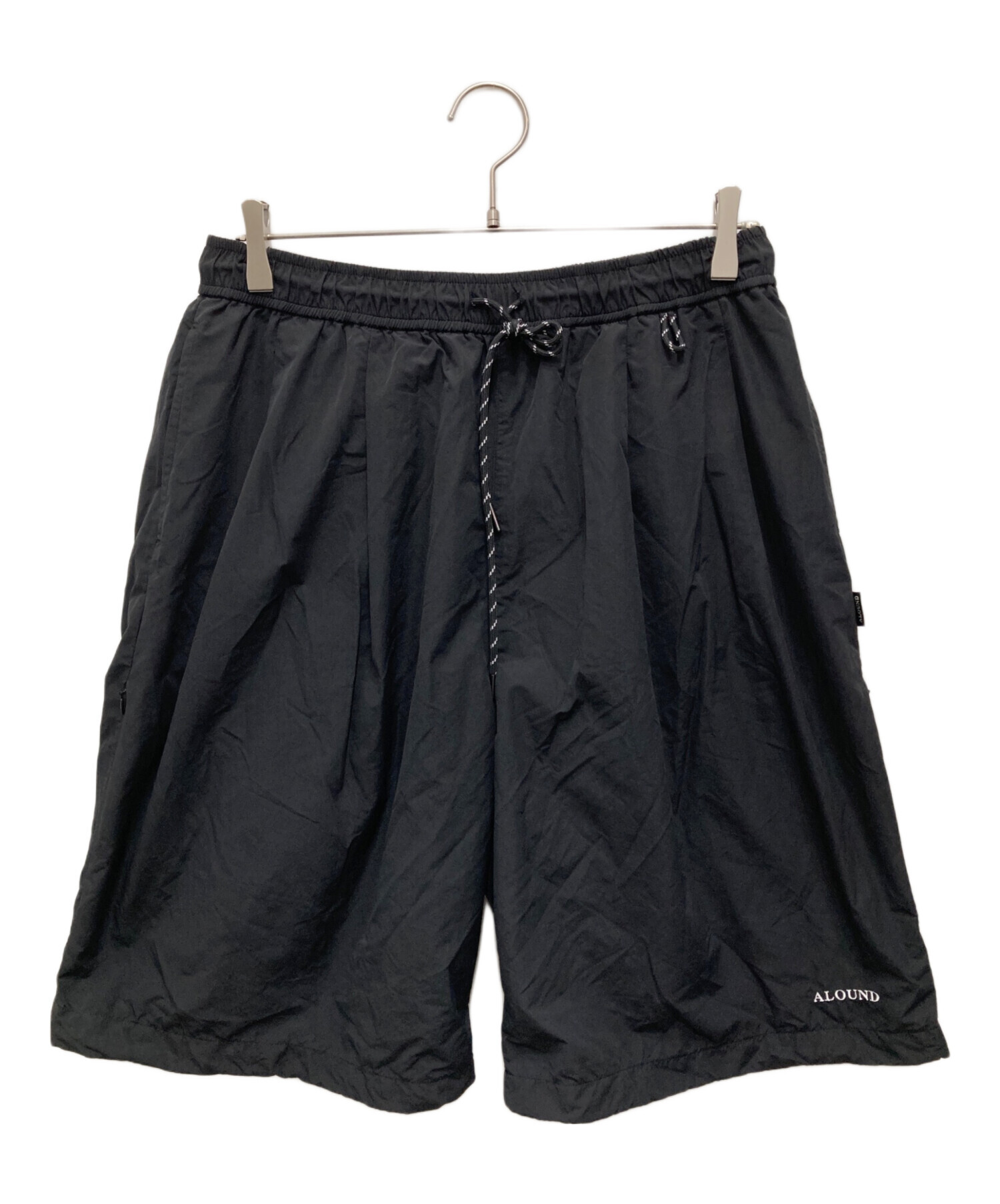 ALOUND VENTILATION NYLON SHORTS ブラック　M 中古・古着通販】ALOUND (アラウンド) VENTILATION NYLON SHORT/ベンチ