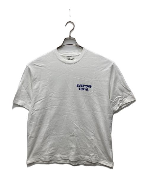 中古・古着通販】everyone (エブリワン) ロゴtシャツ ホワイト サイズ