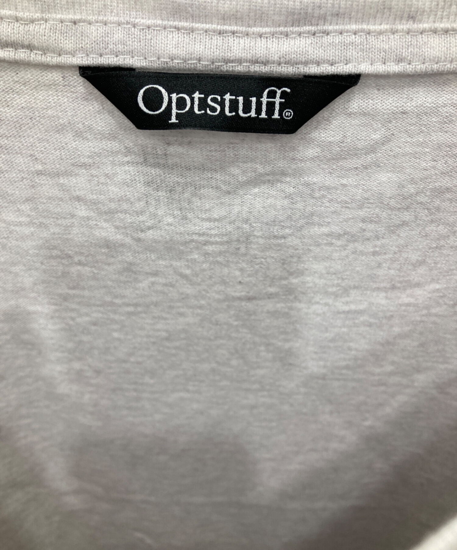 中古・古着通販】optstuff (オプトスタフ) ロゴtシャツ グレー サイズ