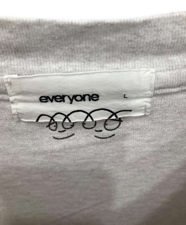 良品 everyone エブリワン ロゴ スウェット プルオーバー サイズ L 中古・古着通販】everyone (エブリワン) ロゴtシャツ グレー サイズ:L