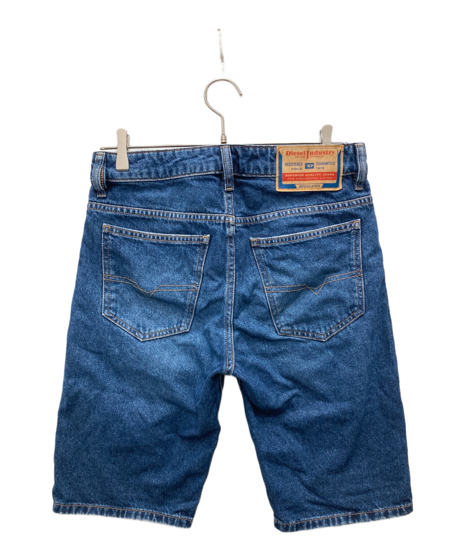 中古・古着通販】DIESEL (ディーゼル) デニムハーフパンツ ブルー