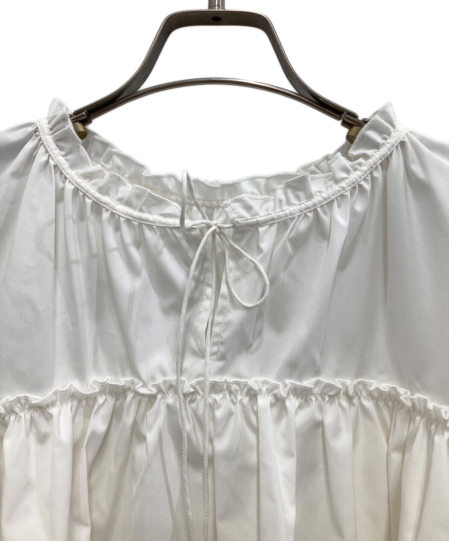 中古・古着通販】the toe (ザ・トゥー) Porto Puff Blouse/ポルトパフ