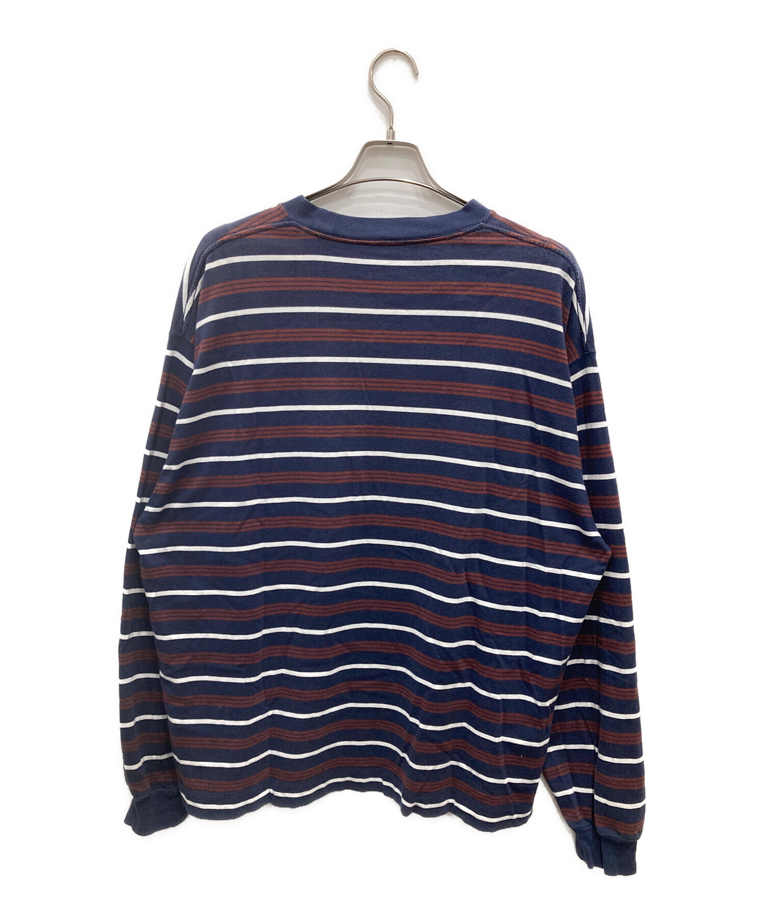 トップス plllllleeeasse stripe long sleeve tee 中古・古着通販】plllllleeeasse (プリーズ) multi stripe long sleeve