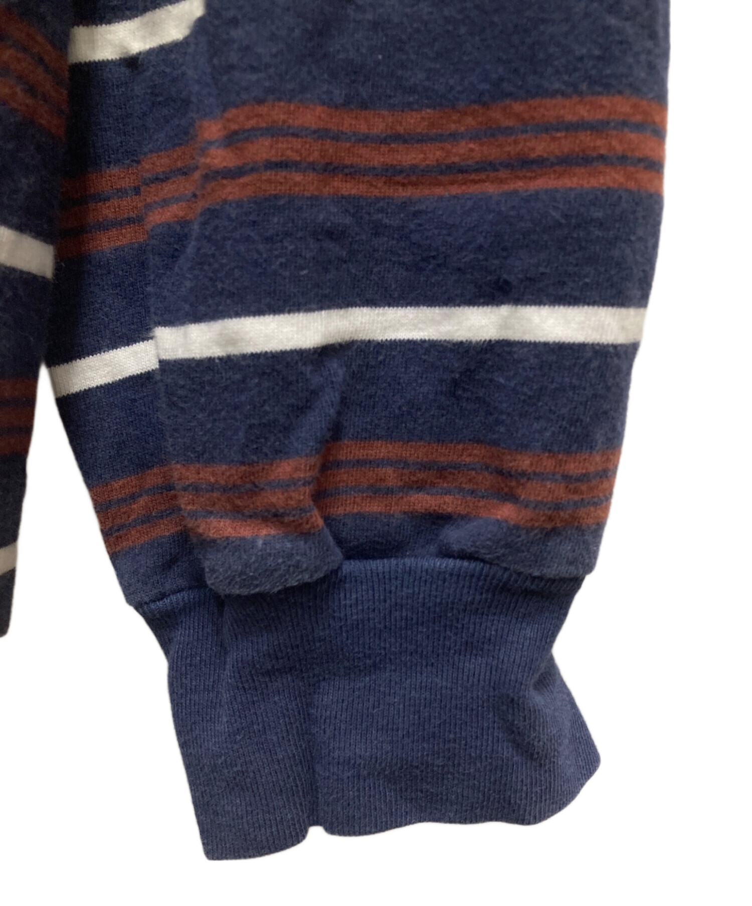 中古・古着通販】plllllleeeasse (プリーズ) multi stripe long sleeve