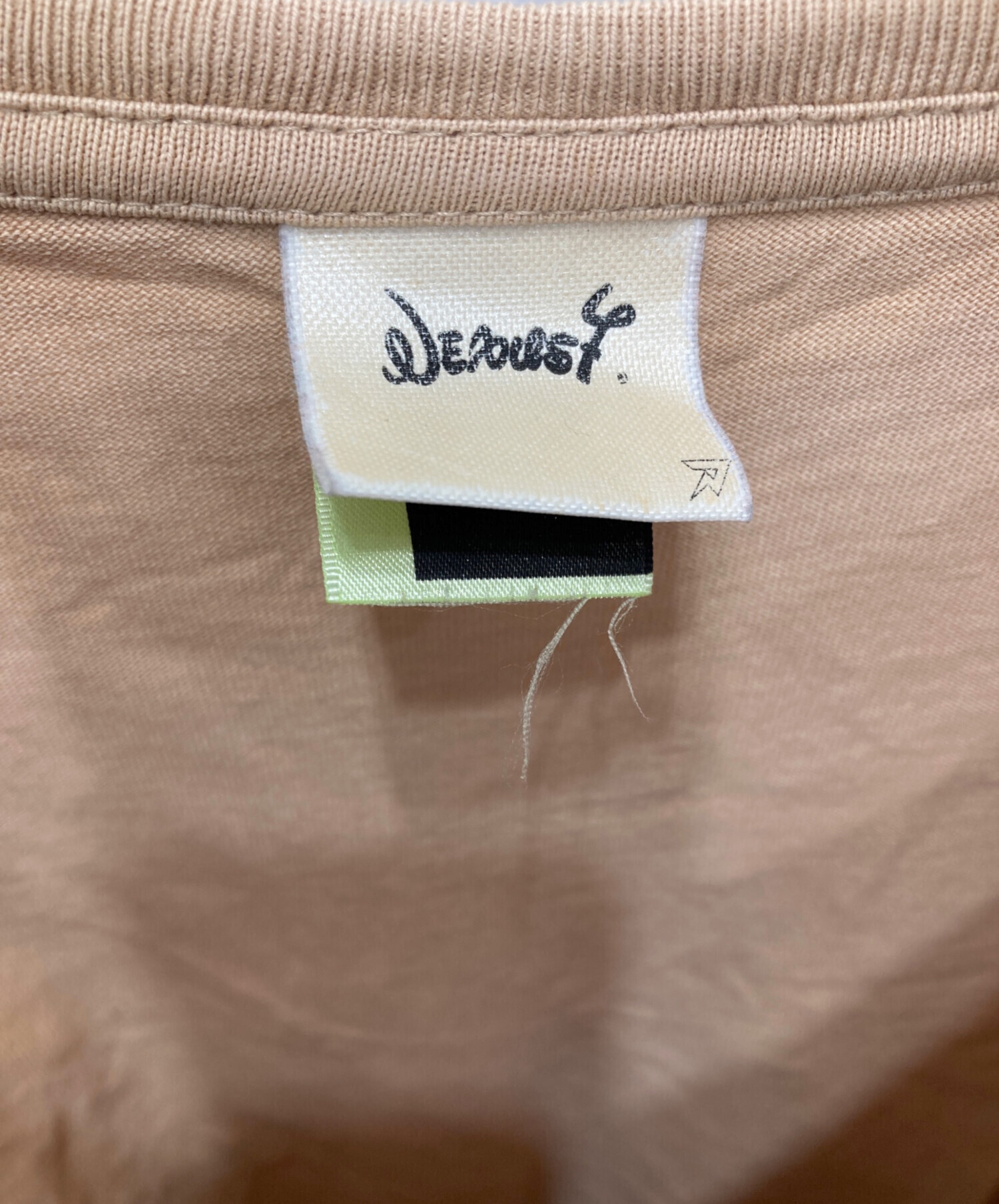 00s Nexus seven プリント 半袖 tシャツ カットソー ベージュ 中古