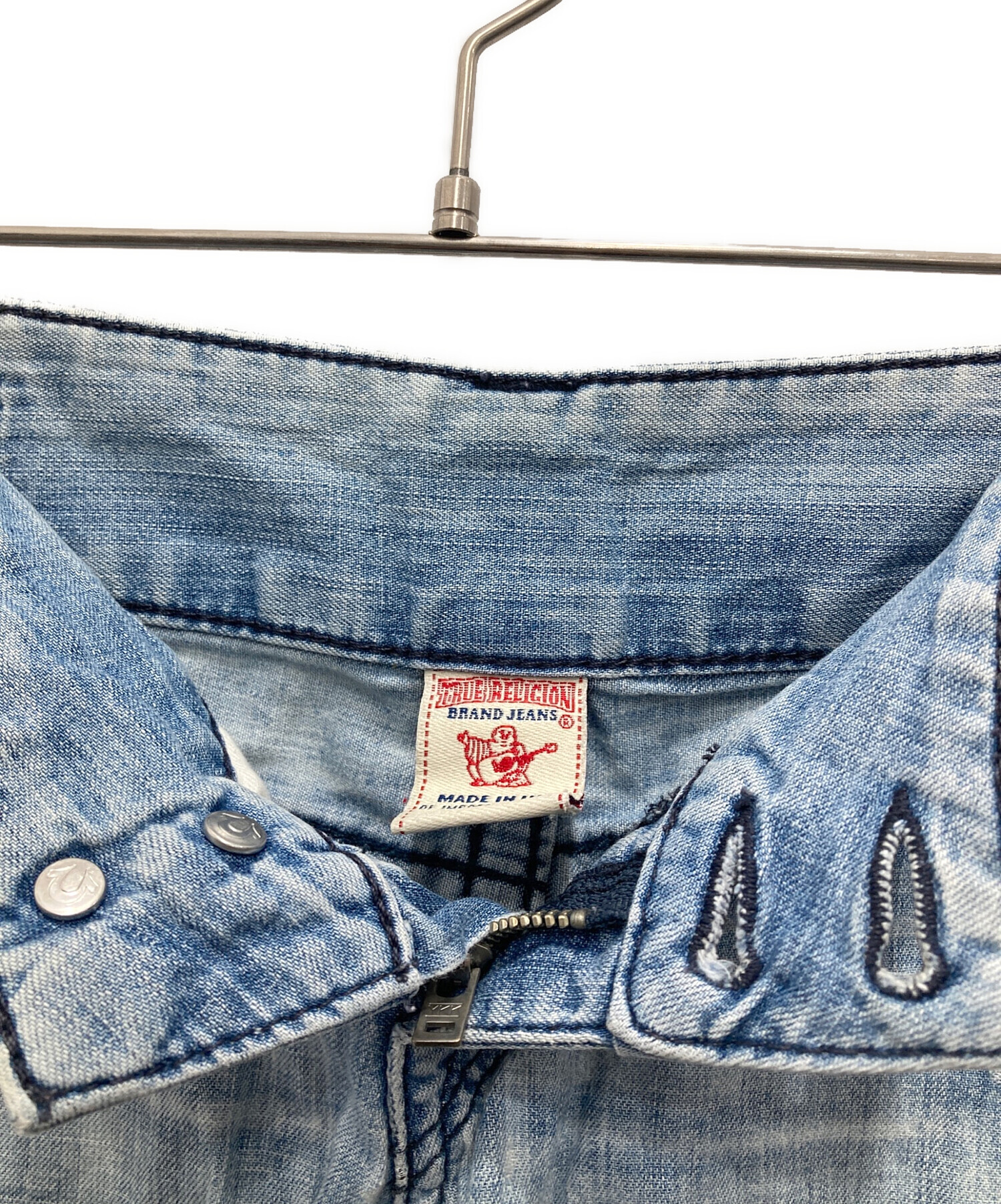 中古・古着通販】TRUE RELIGION (トゥルー レリジョン) ショートデニム