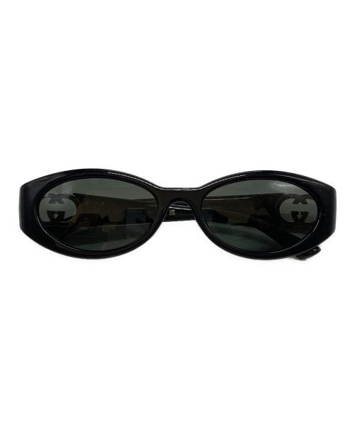 【値下げ！】GUCCI グッチ　サングラス オーバル型 ブラック 中古・古着通販】GUCCI (グッチ) オーバル サングラス ブラック サイズ