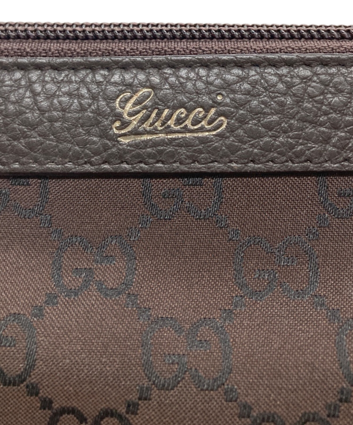 中古・古着通販】GUCCI (グッチ) GGキャンバストートバッグ ブラウン