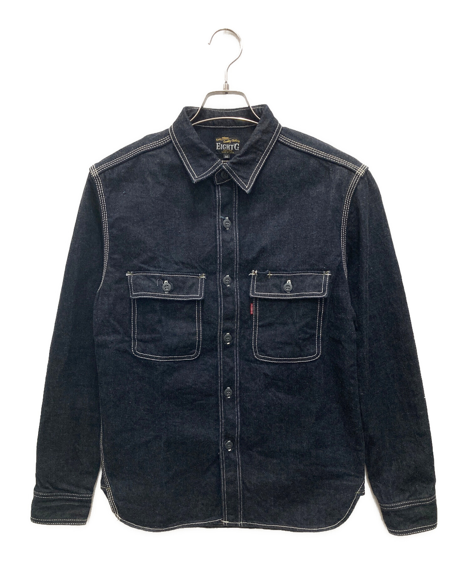 中古・古着通販】EIGHT G (エイトジー) denim work shirt/デニム