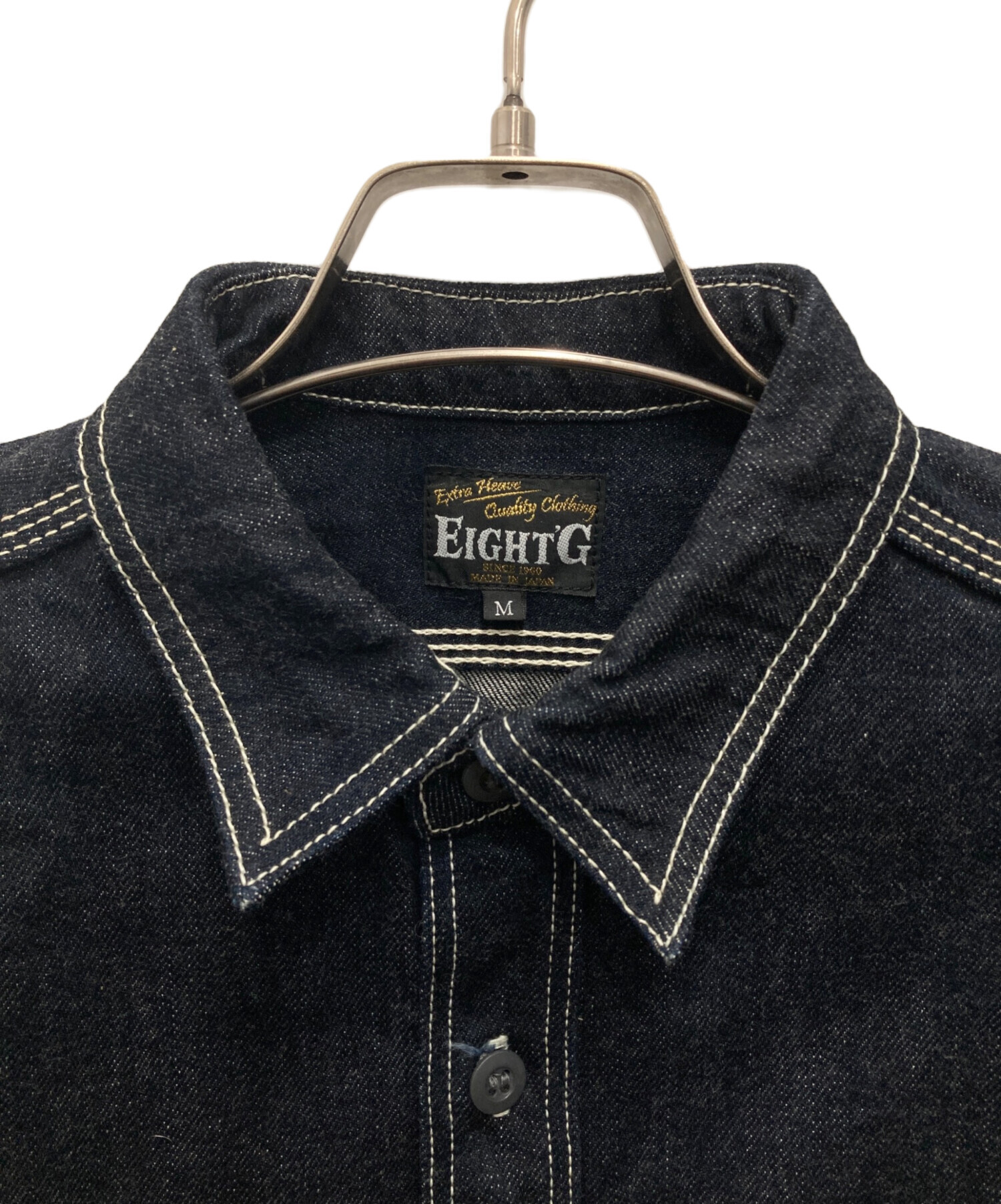 中古・古着通販】EIGHT G (エイトジー) denim work shirt/デニム
