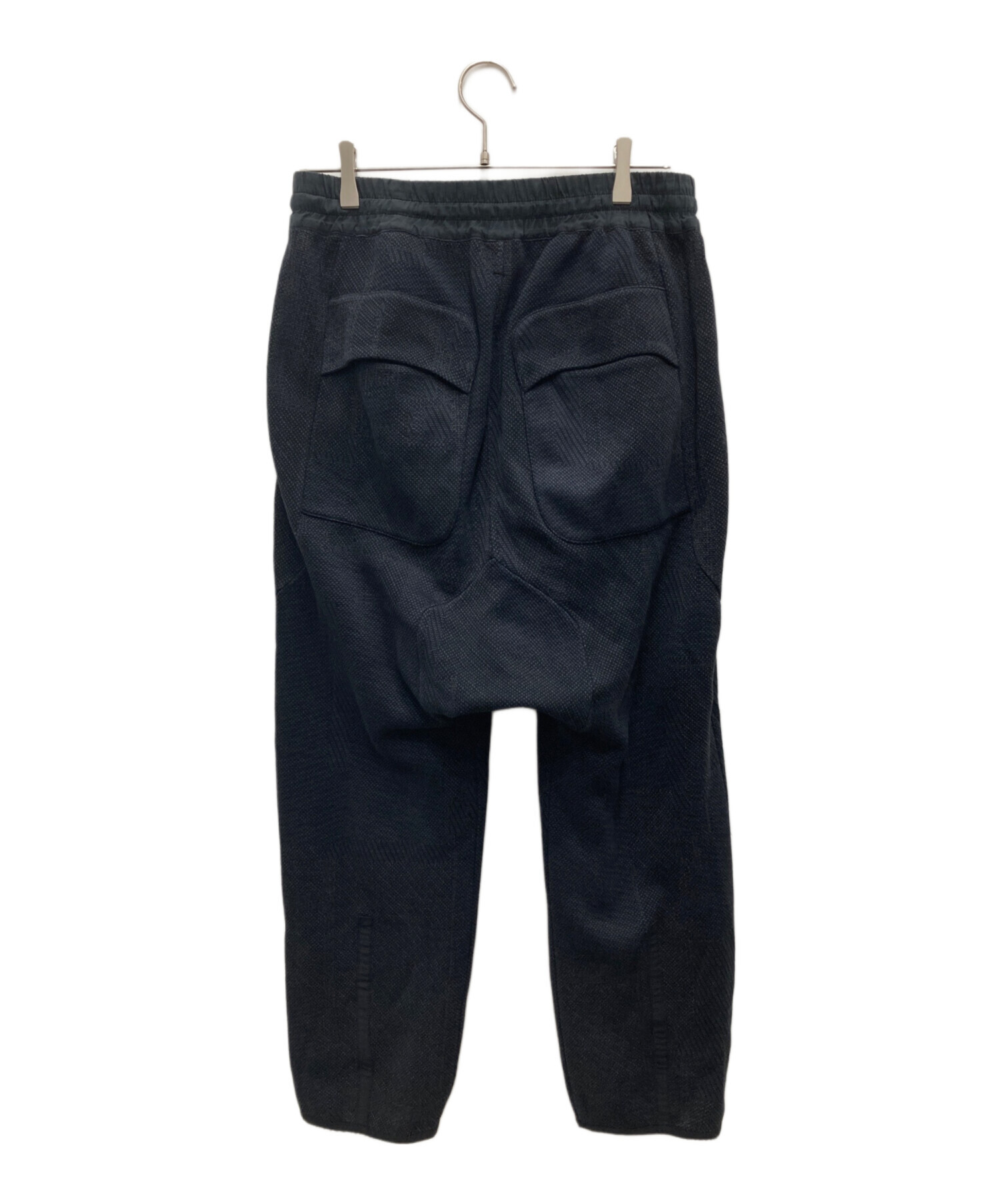BYBORRE バイボレ　パンツ　黒 中古・古着通販】BYBORRE (バイボレ) ニットイージーパンツ ブラック