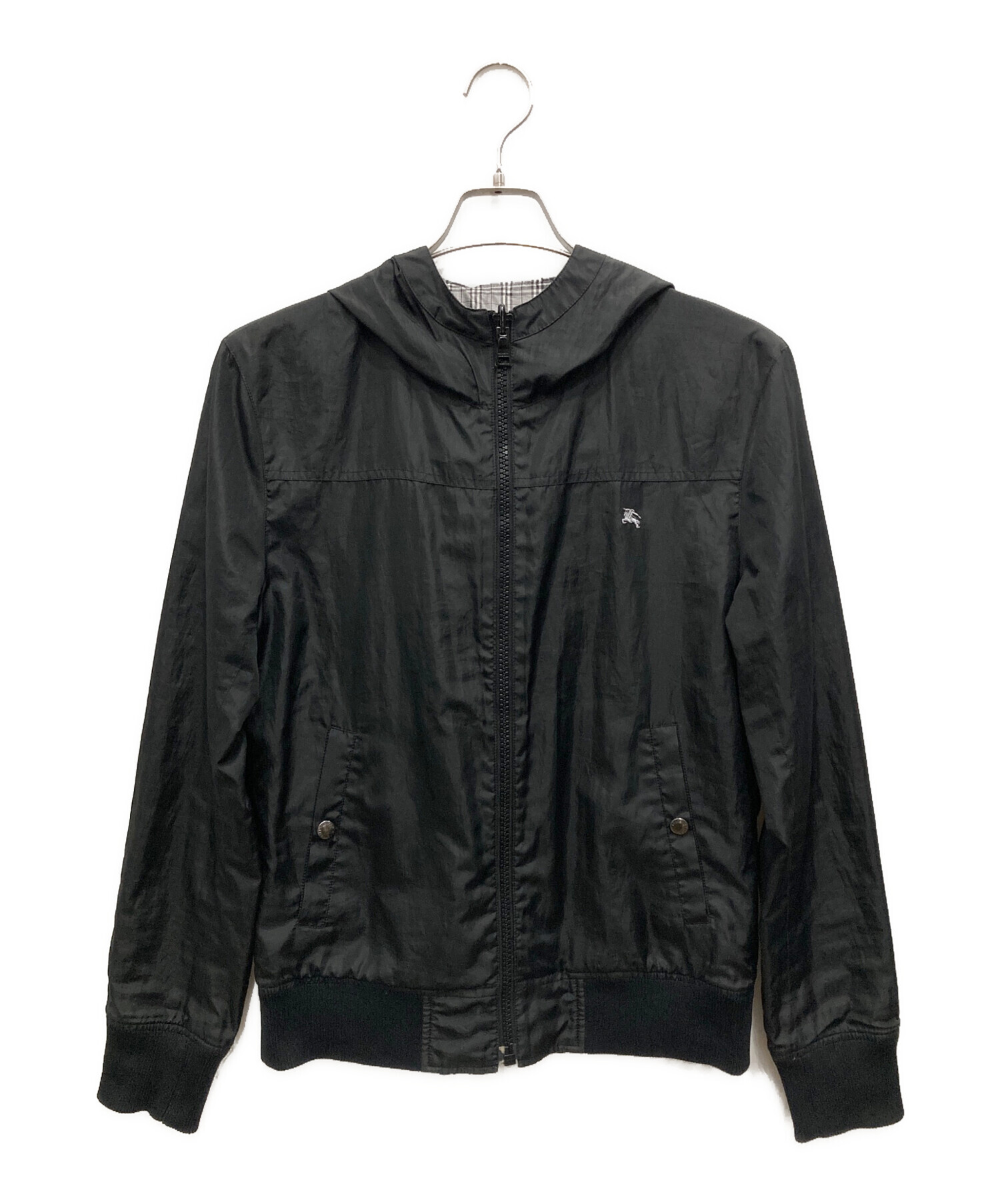 希少　BURBERRY BLACK LABELリバーシブルナイロンジャケットL 中古・古着通販】BURBERRY BLACK LABEL (バーバリーブラックレーベル