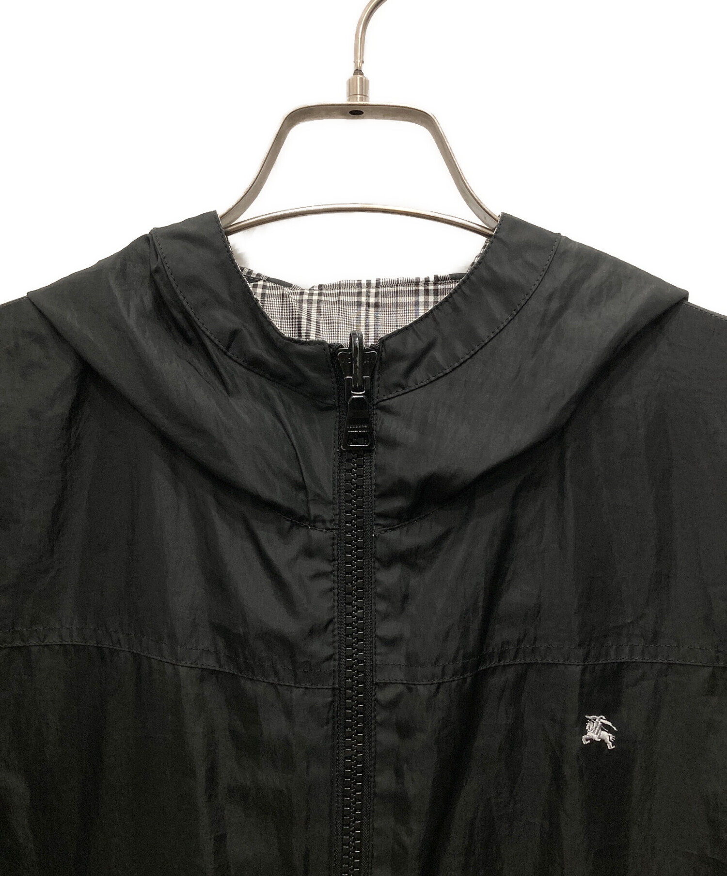 希少　BURBERRY BLACK LABELリバーシブルナイロンジャケットL 中古・古着通販】BURBERRY BLACK LABEL (バーバリーブラックレーベル