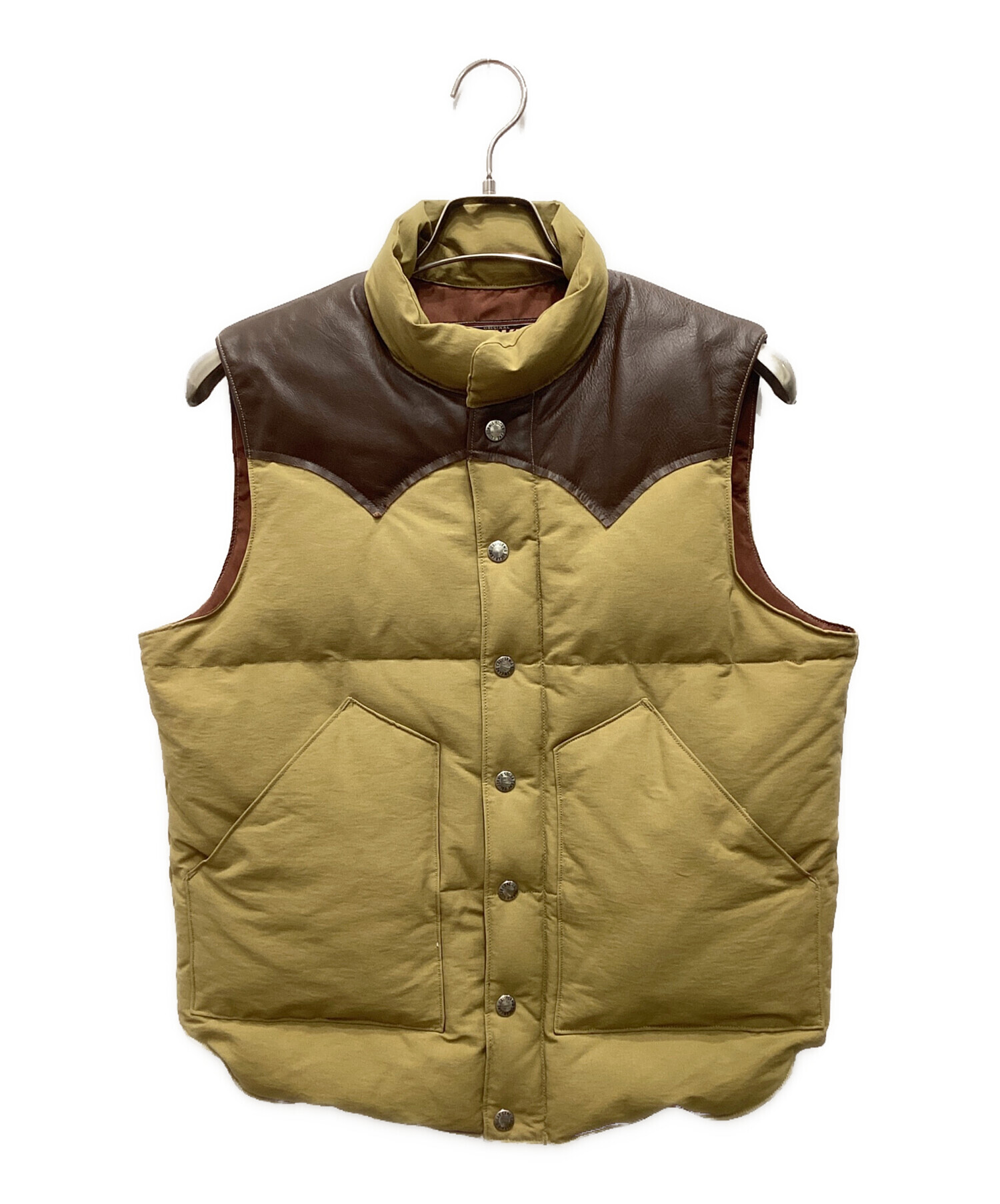 中古・古着通販】SUGAR CANE (シュガーケーン) LEATHER YOKE T/C DOWN