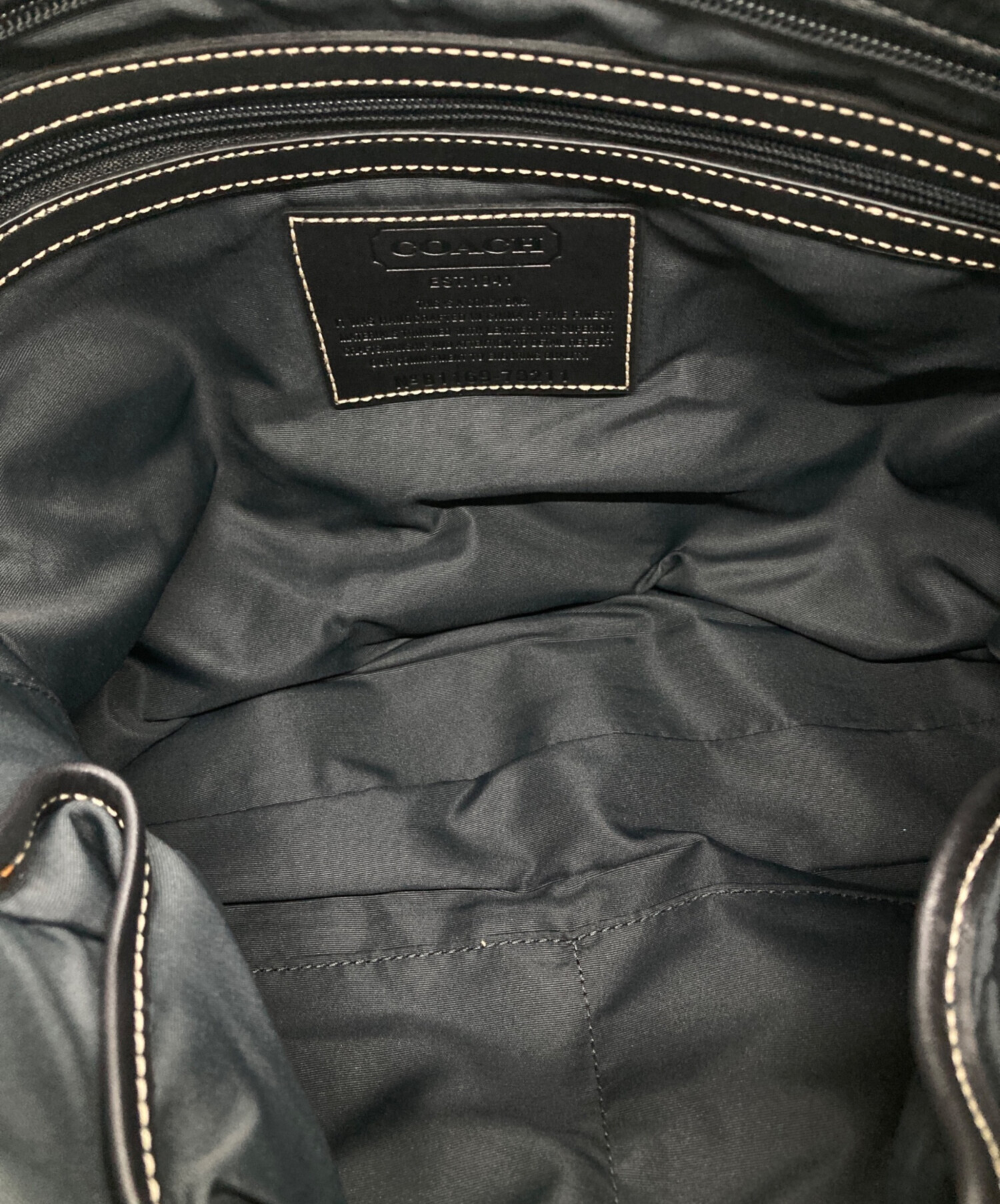 中古・古着通販】COACH (コーチ) 2WAYブリーフケース ブラック